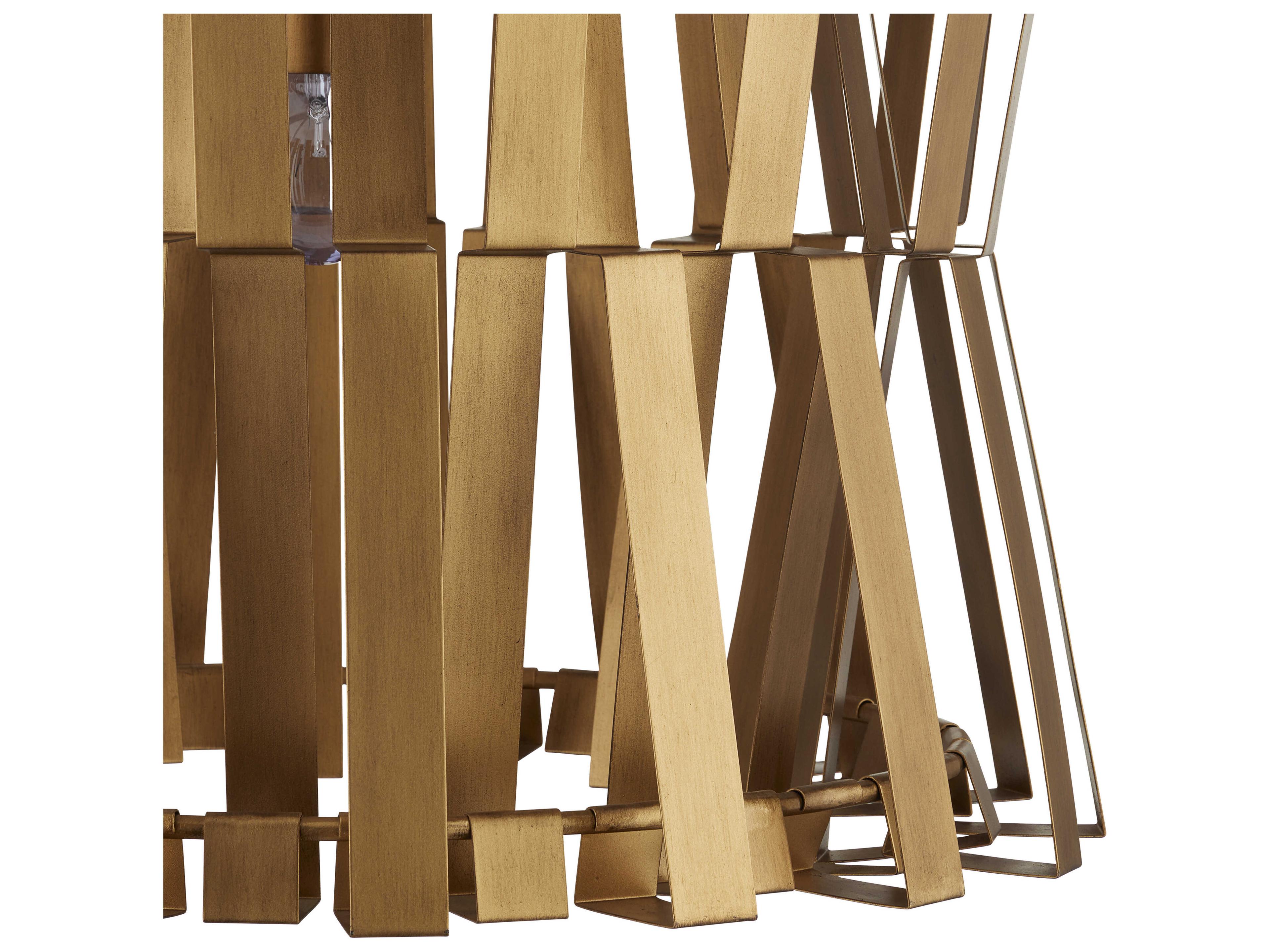 Currey & Company Chaconne 1-Light Brass Geometric Chandelier