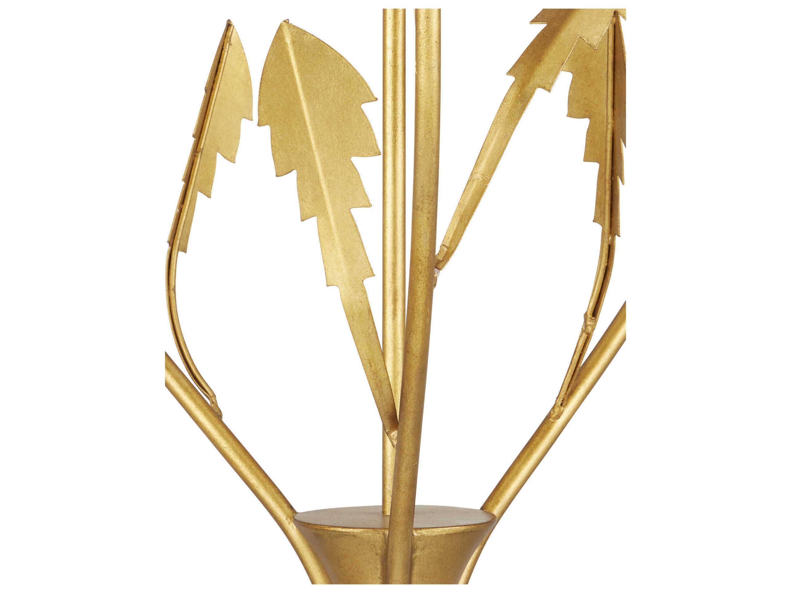 Currey & Company Dandelion 3-Light Gold Geometric Pendant