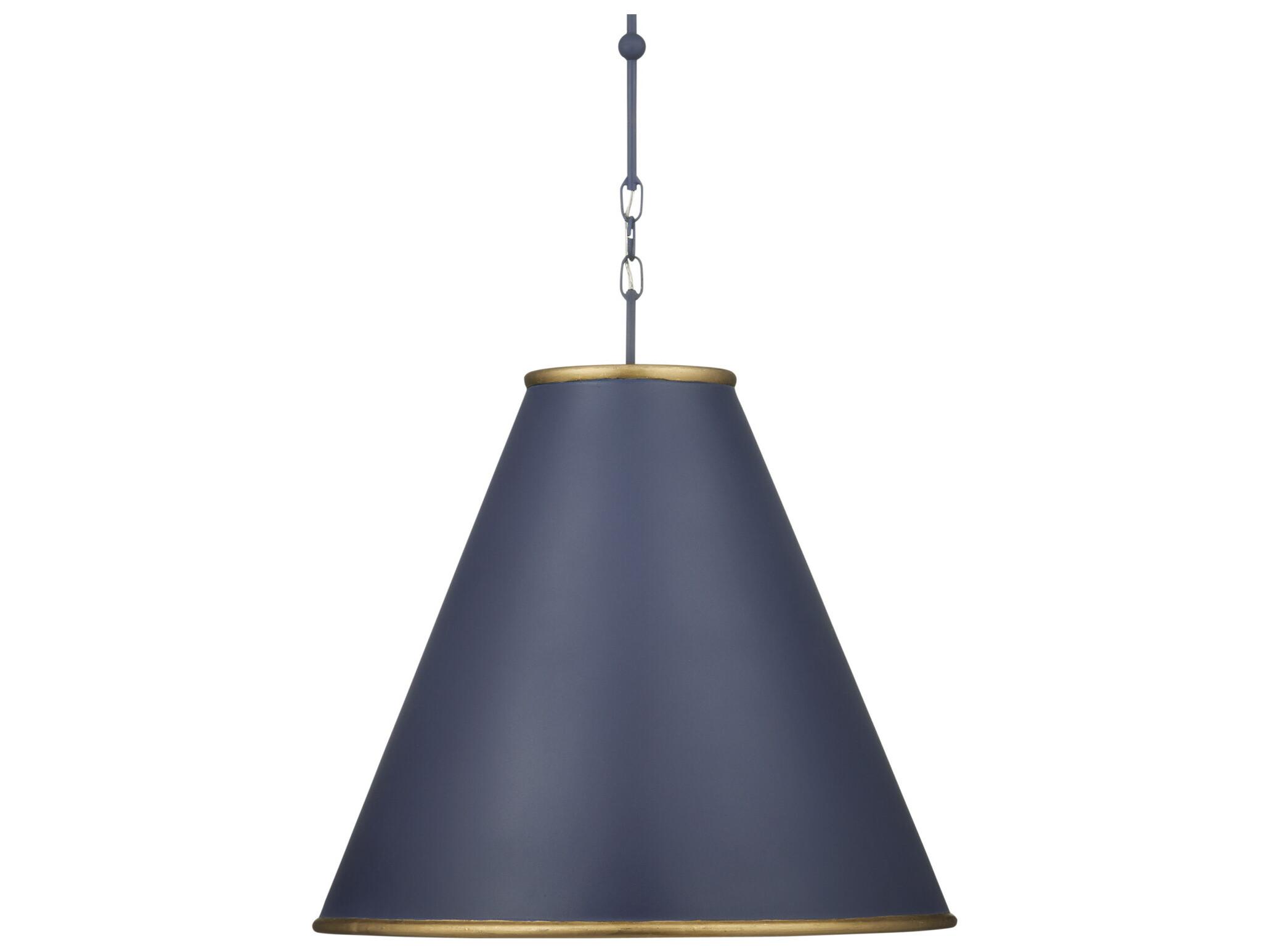 Currey & Company Pierrepont 1-Light Blue Pendant