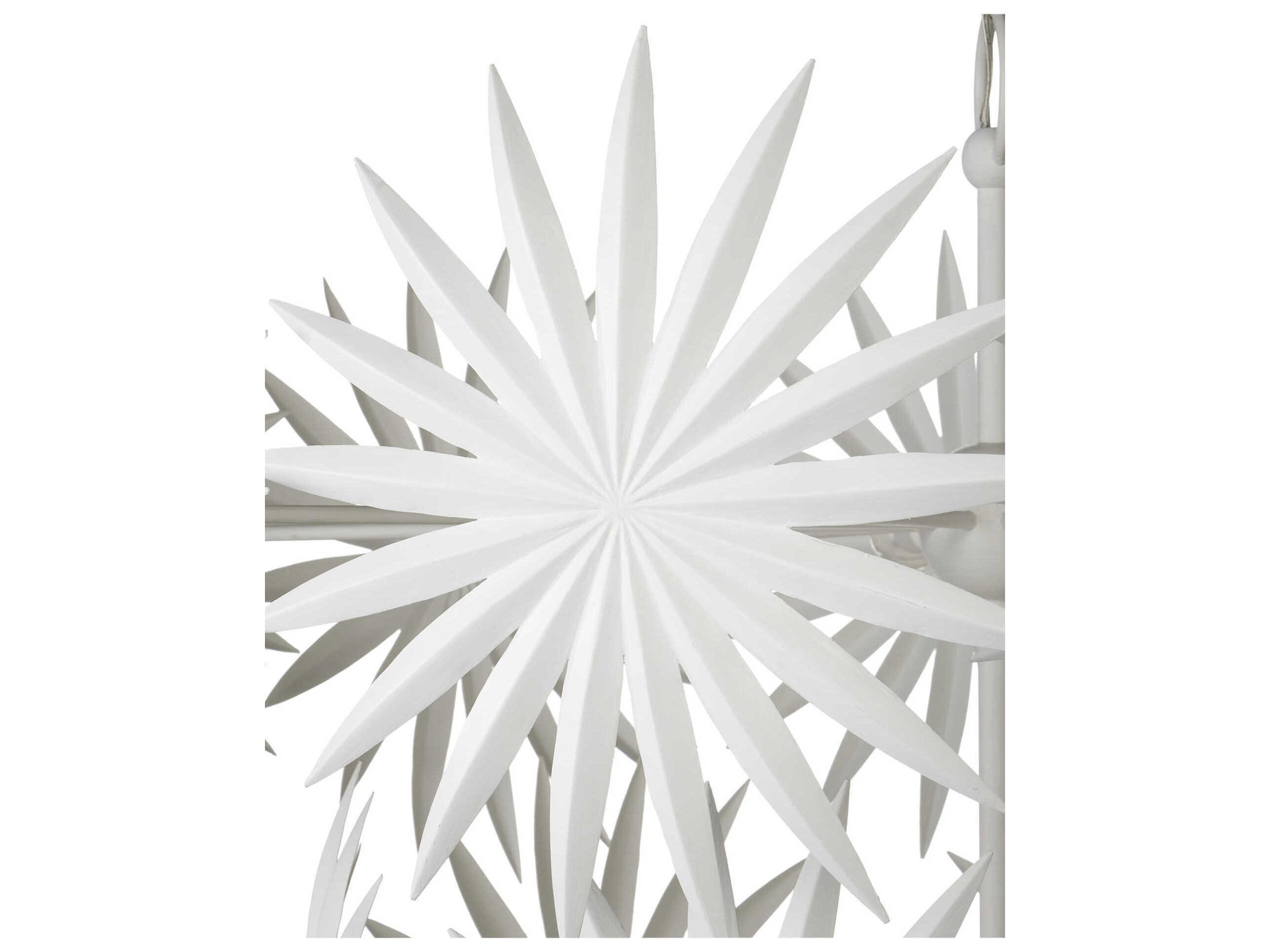 Currey & Company Bismarkia 13-Light Gesso White Chandelier