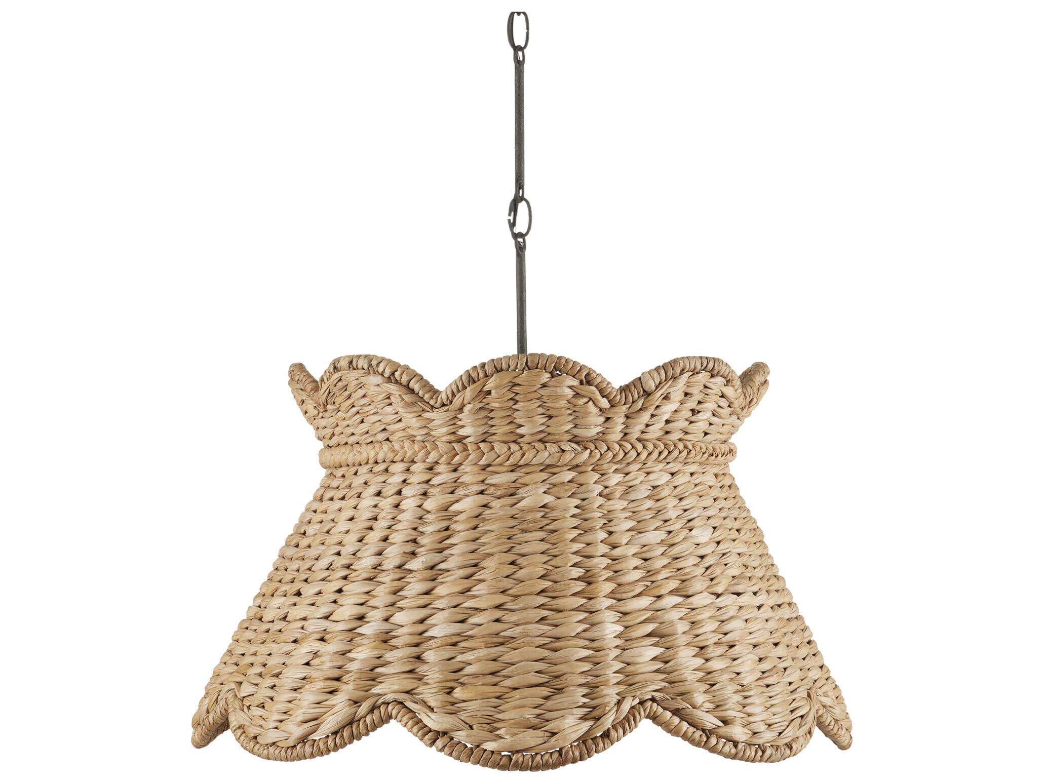 Currey & Company Annabelle 1-Light Natural Brown Pendant