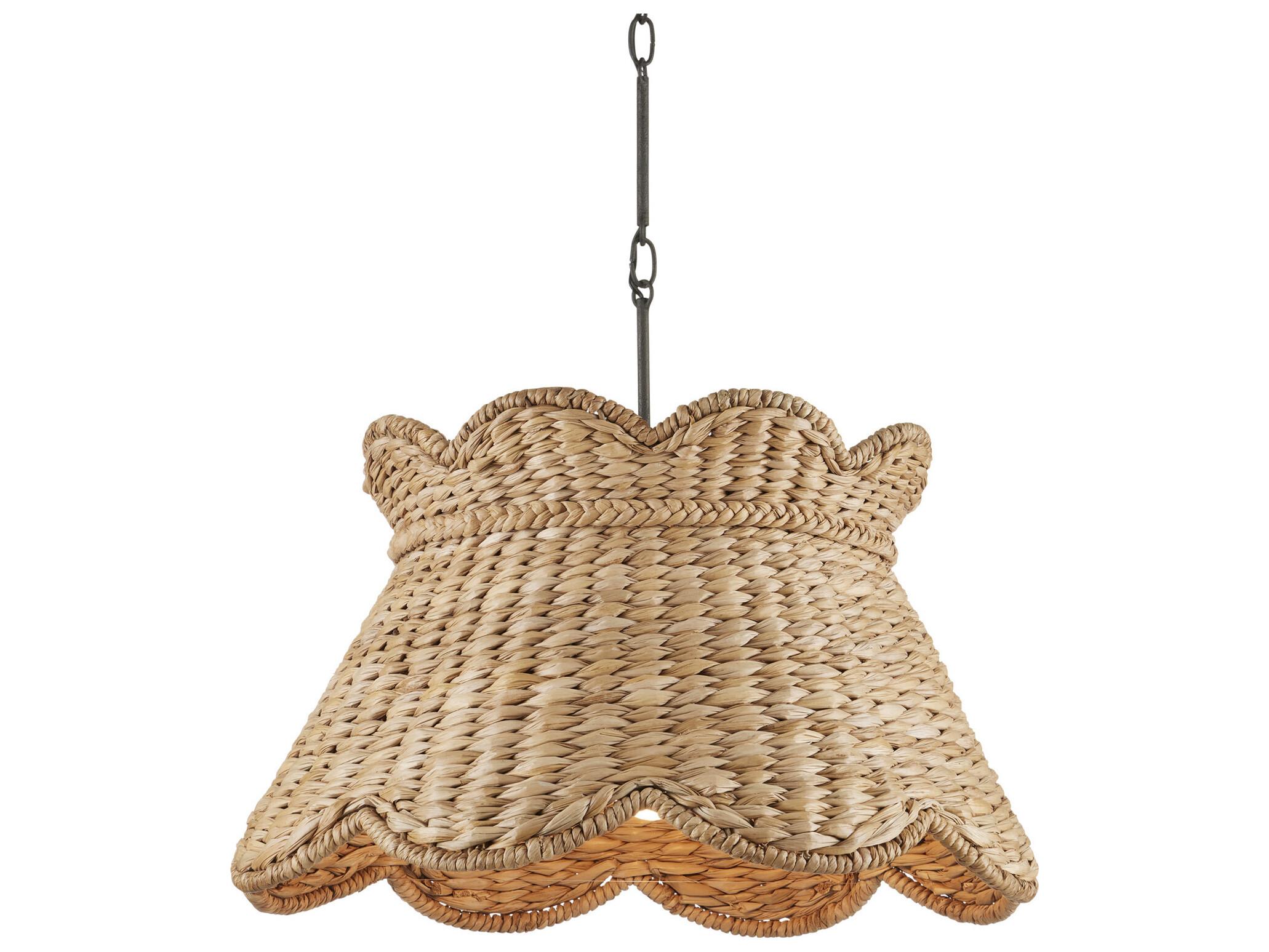 Currey & Company Annabelle 1-Light Natural Brown Pendant