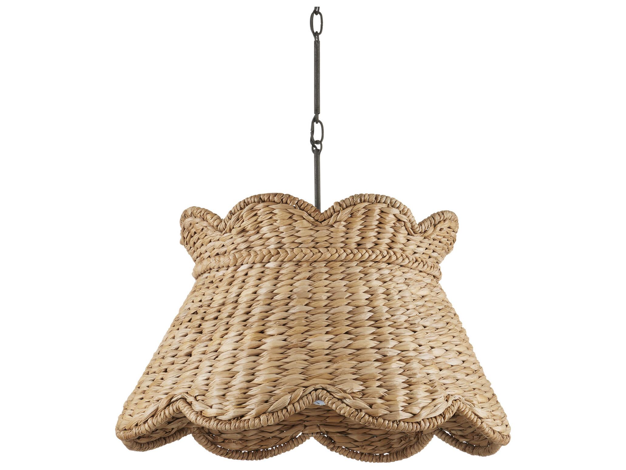 Currey & Company Annabelle 1-Light Natural Brown Pendant