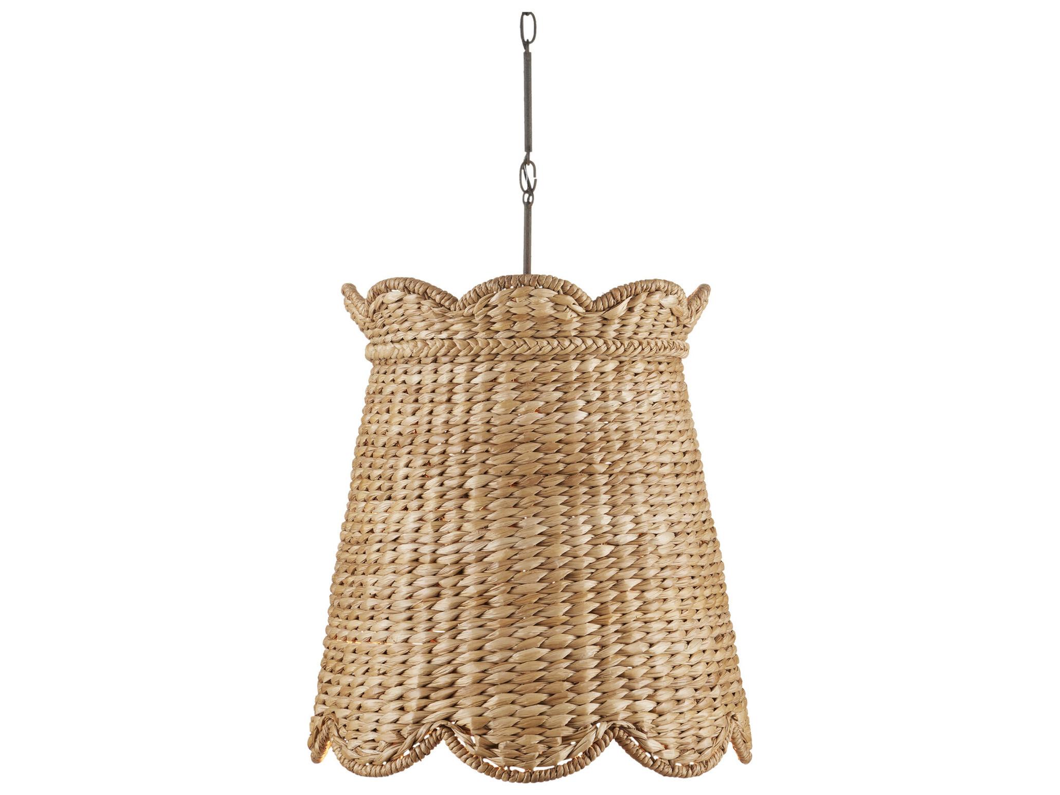 Currey & Company Annabelle 1-Light Natural Brown Geometric Pendant