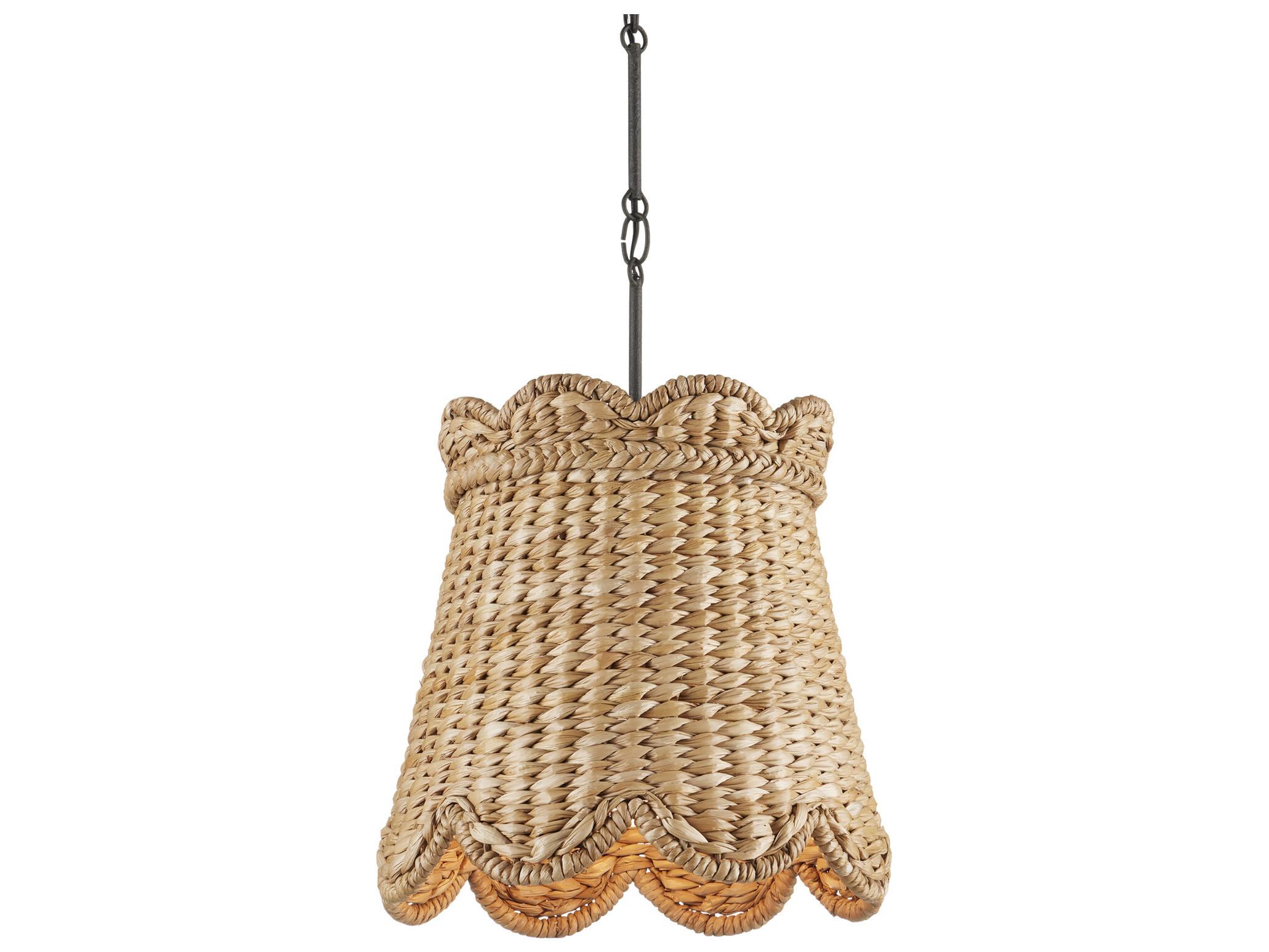 Currey & Company Annabelle 1-Light Natural Brown Pendant