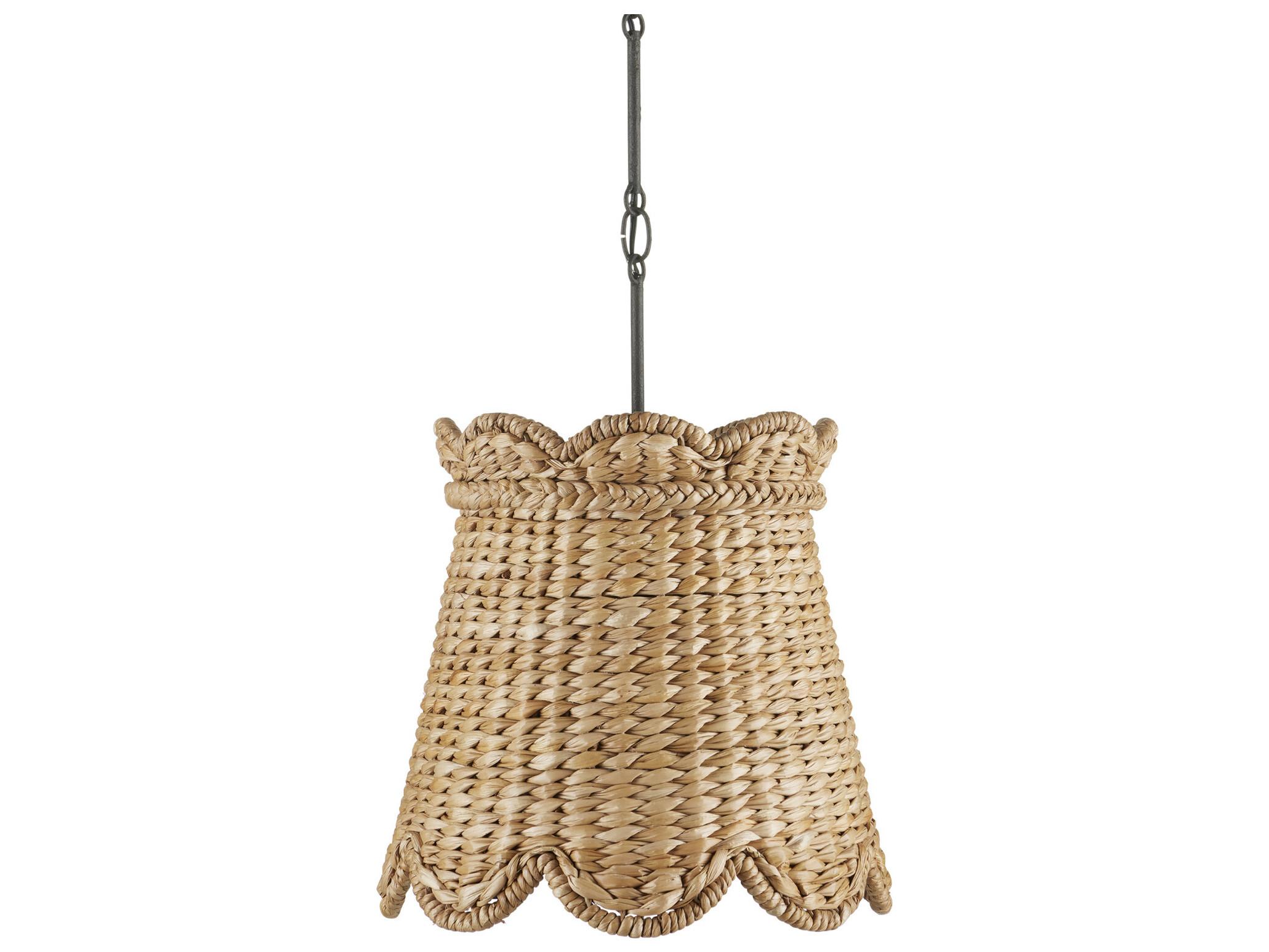 Currey & Company Annabelle 1-Light Natural Brown Pendant