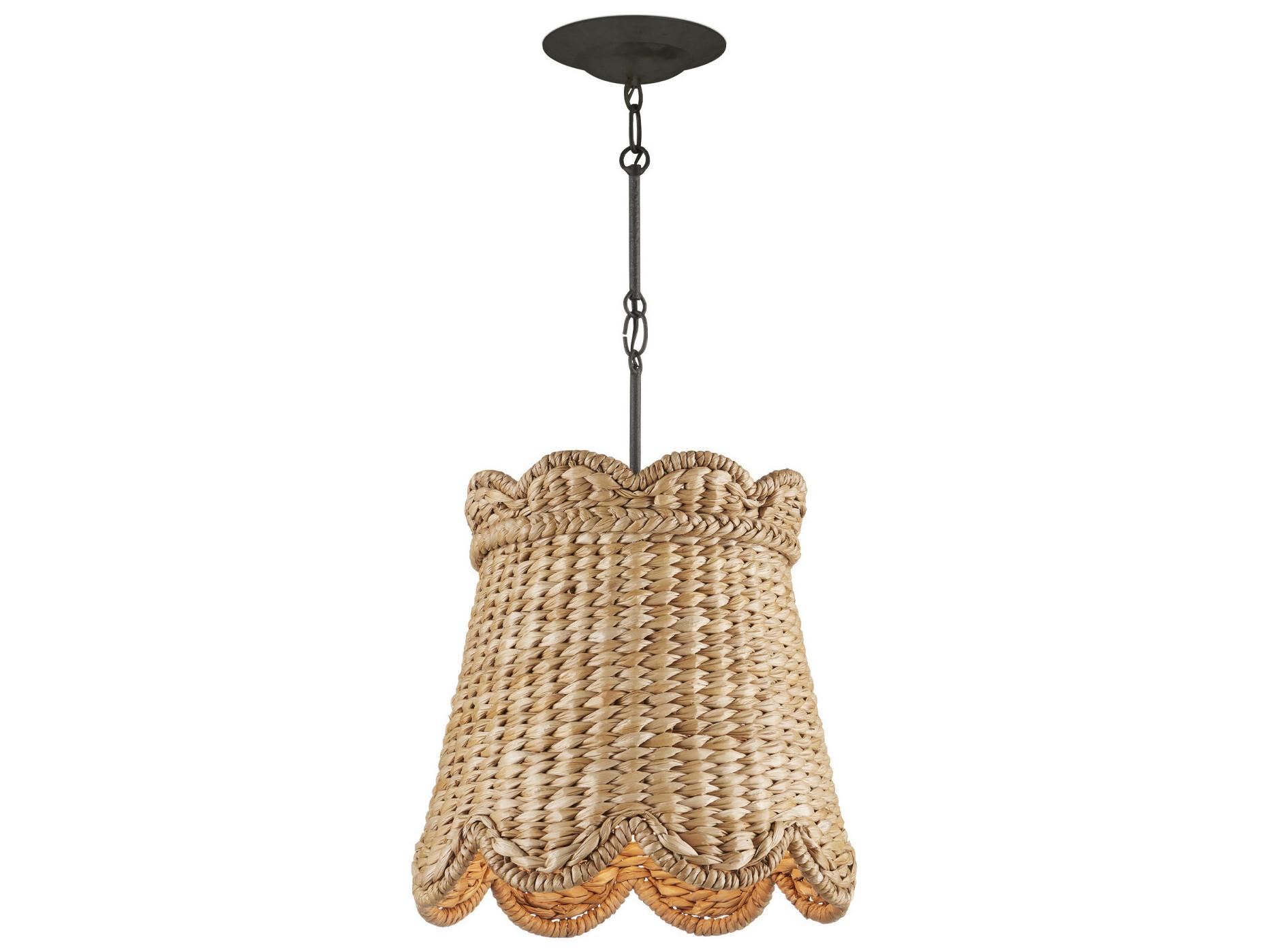 Currey & Company Annabelle 1-Light Natural Brown Pendant