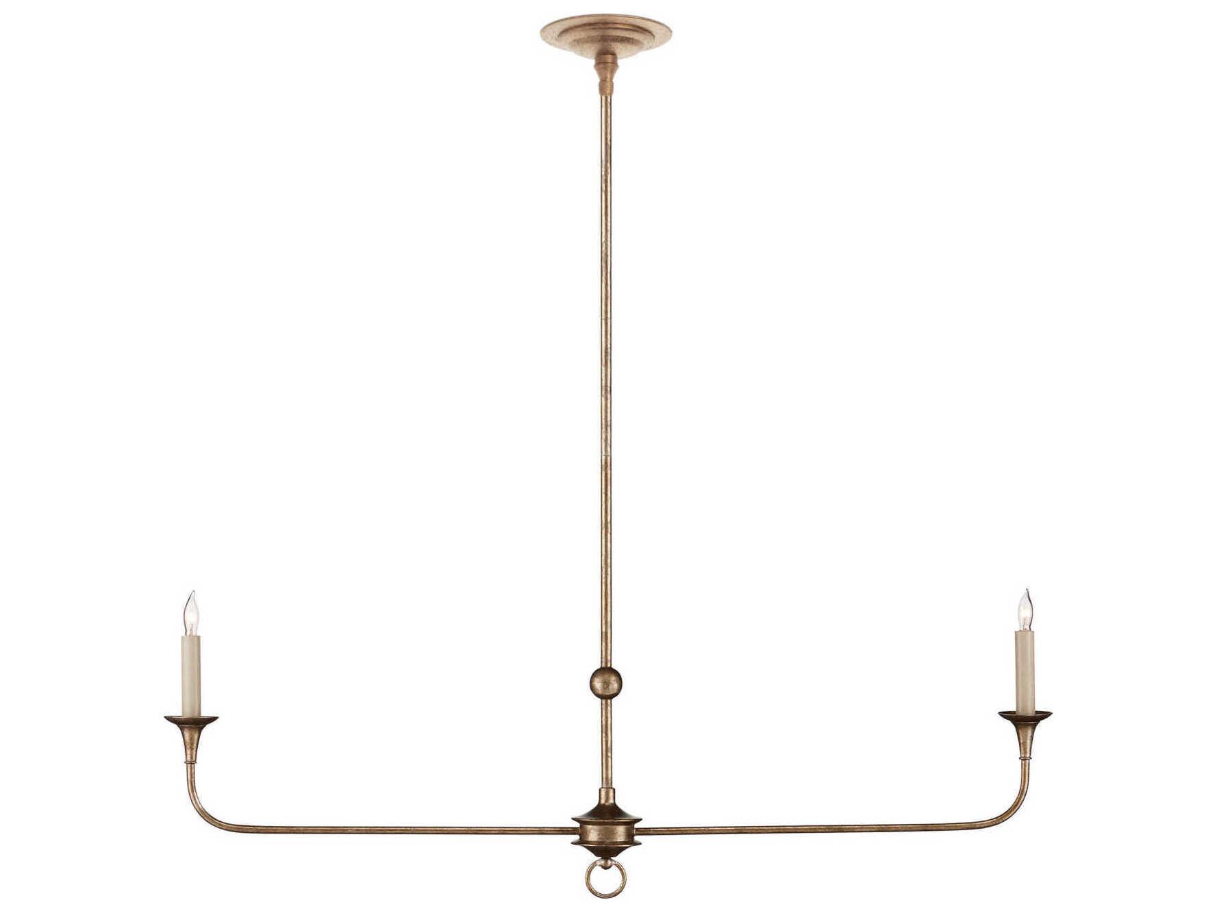 Currey & Company Nottaway 2-Light Pyrite Bronze Island Pendant