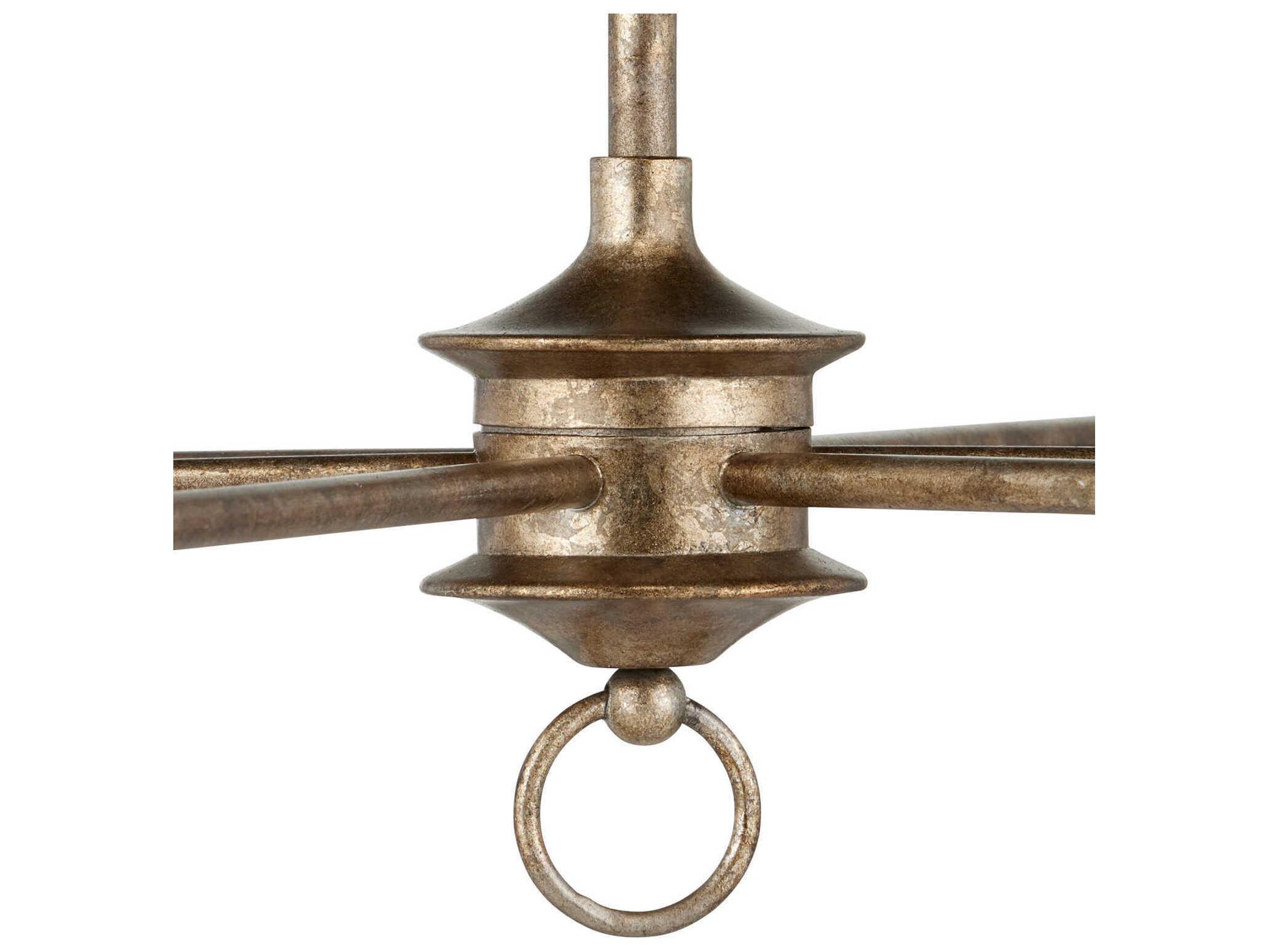 Currey & Company Nottaway 9-Light Pyrite Bronze Candelabra Tiered Chandelier