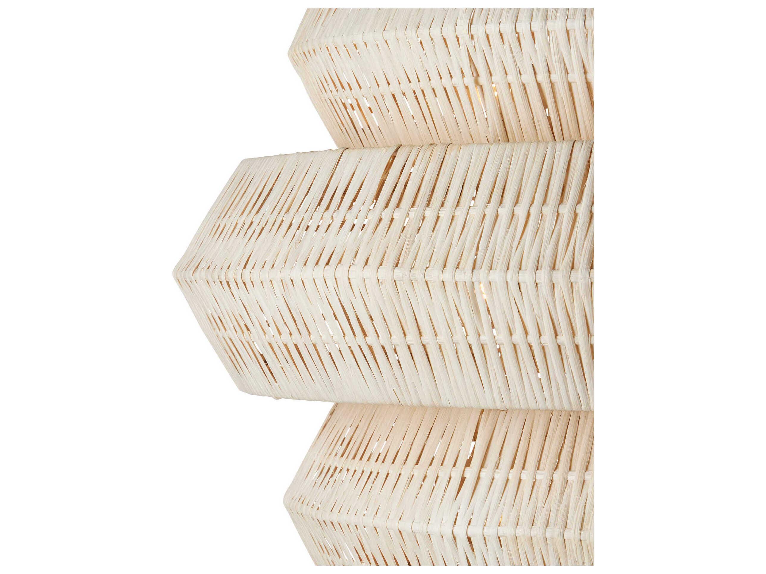 Currey & Company Antibes 9-Light Bleached Snow White Chandelier