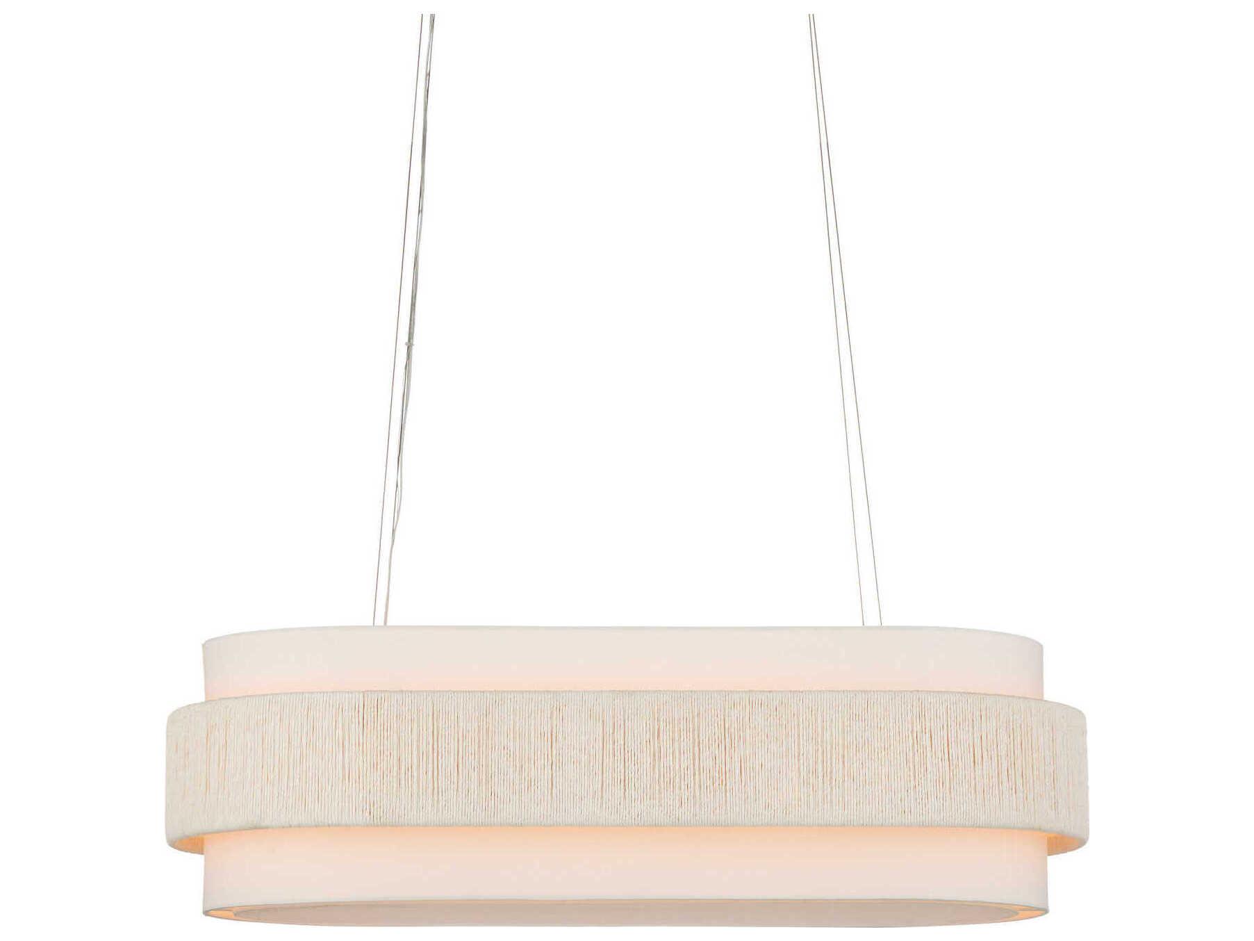 Currey & Company Monreale 5-Light White Sugar Island Pendant