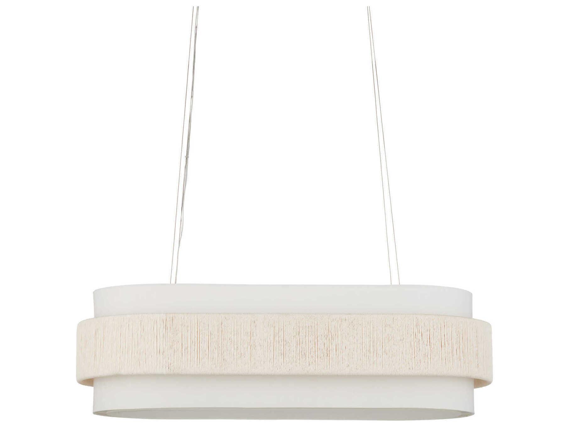 Currey & Company Monreale 5-Light White Sugar Island Pendant