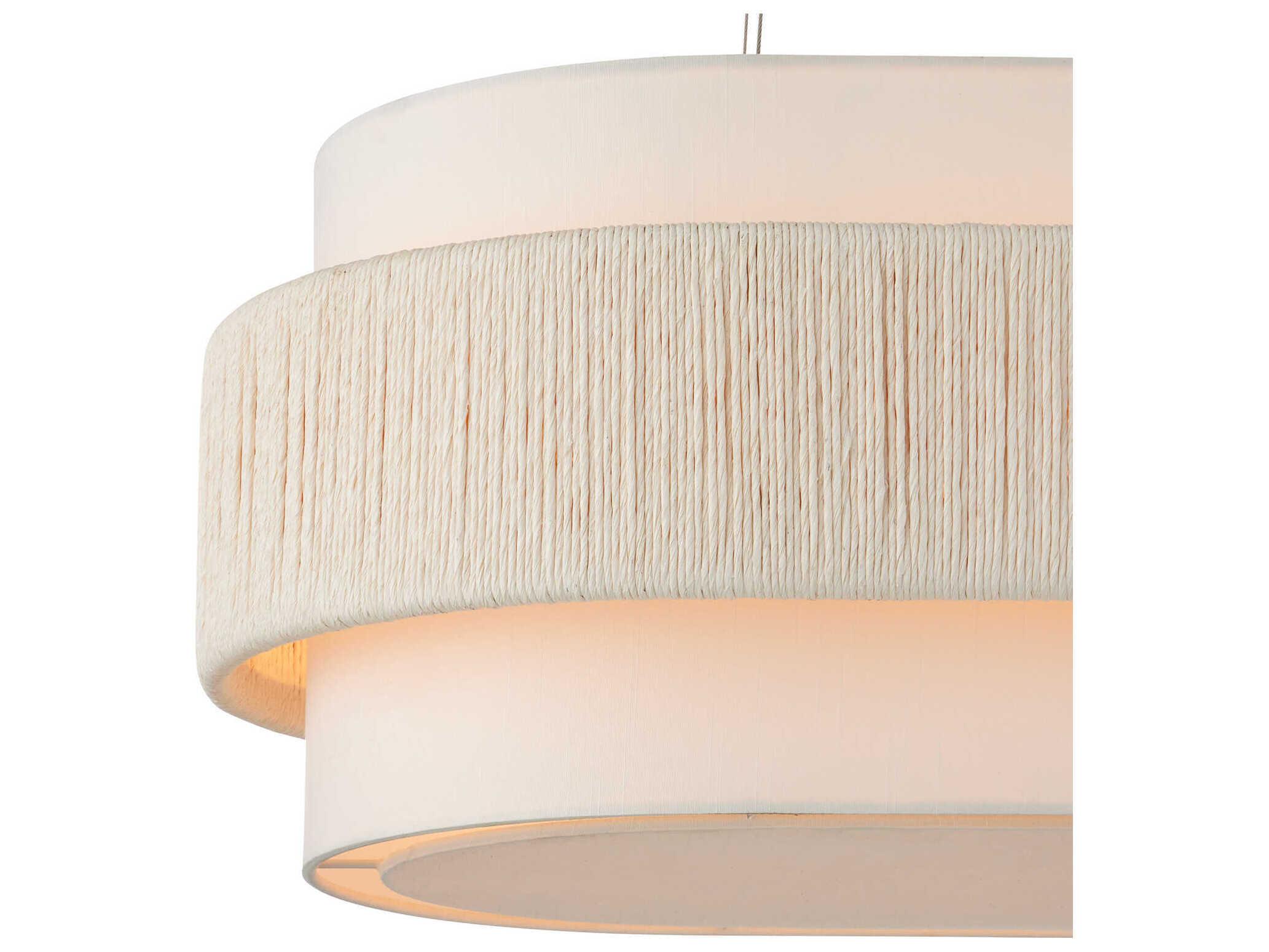 Currey & Company Monreale 5-Light White Sugar Island Pendant