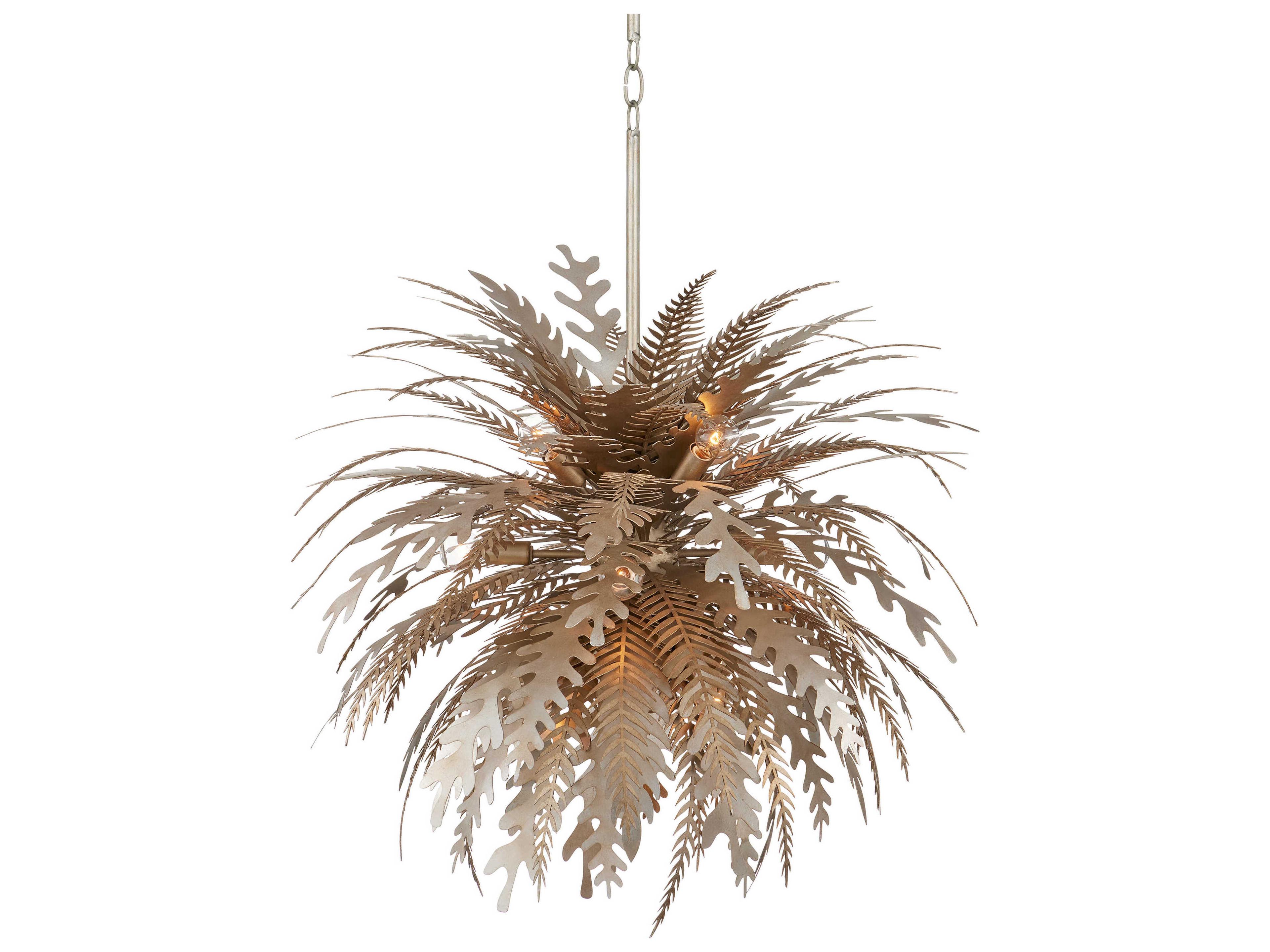 Currey & Company Abyssinia 12-Light Silver Chandelier
