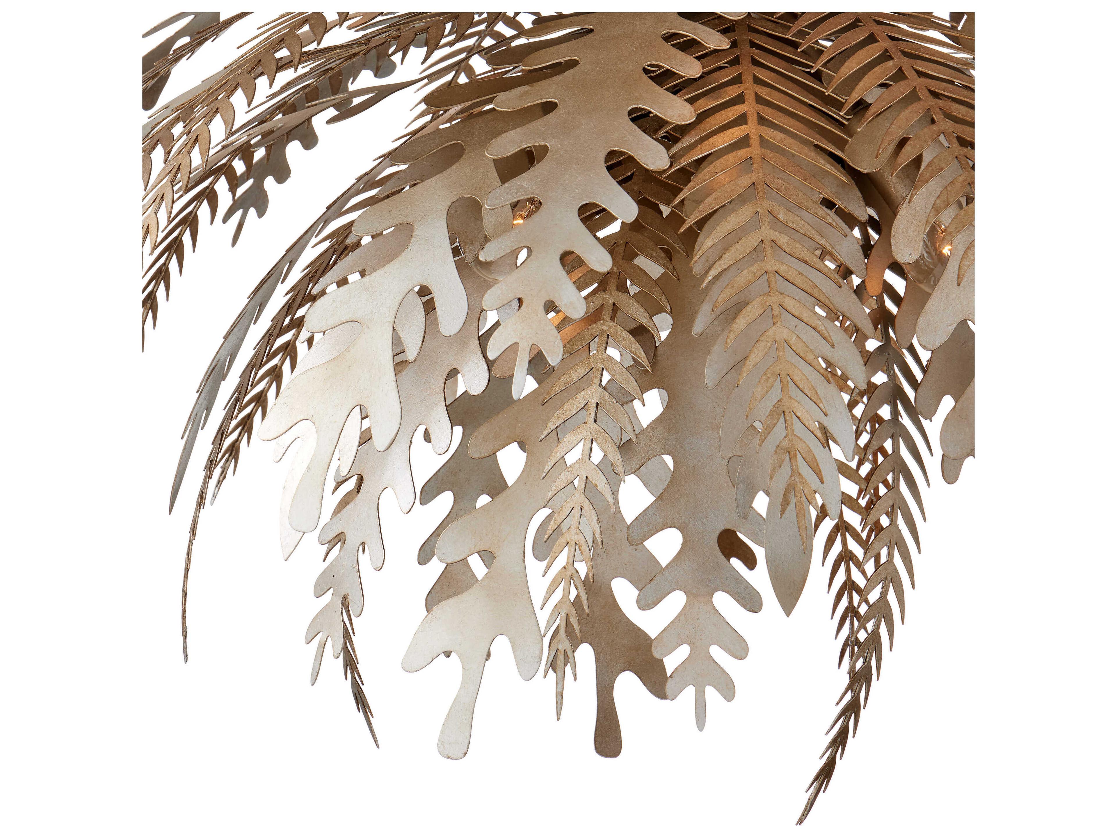 Currey & Company Abyssinia 12-Light Silver Chandelier