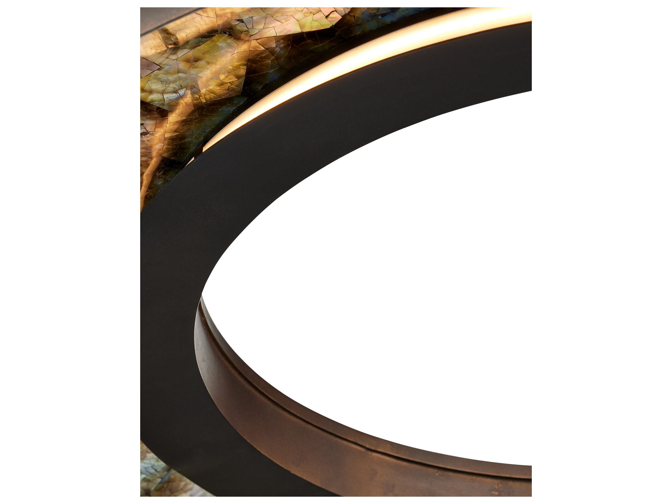 Currey & Company Tairagai 1-Light Natural Bronze Gold Round Pendant