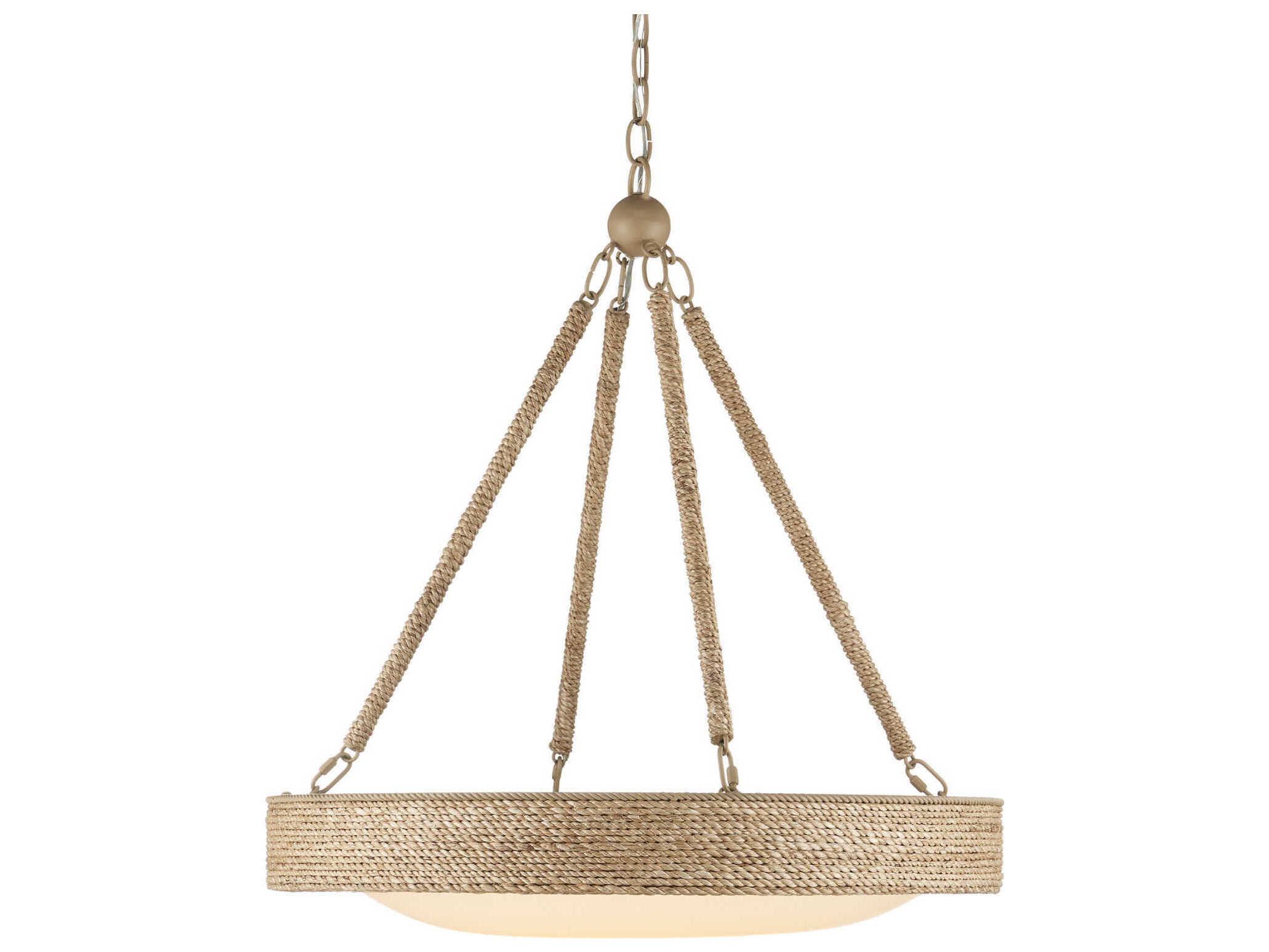 Currey & Company Hopscotch 1-Light Wood Pendant