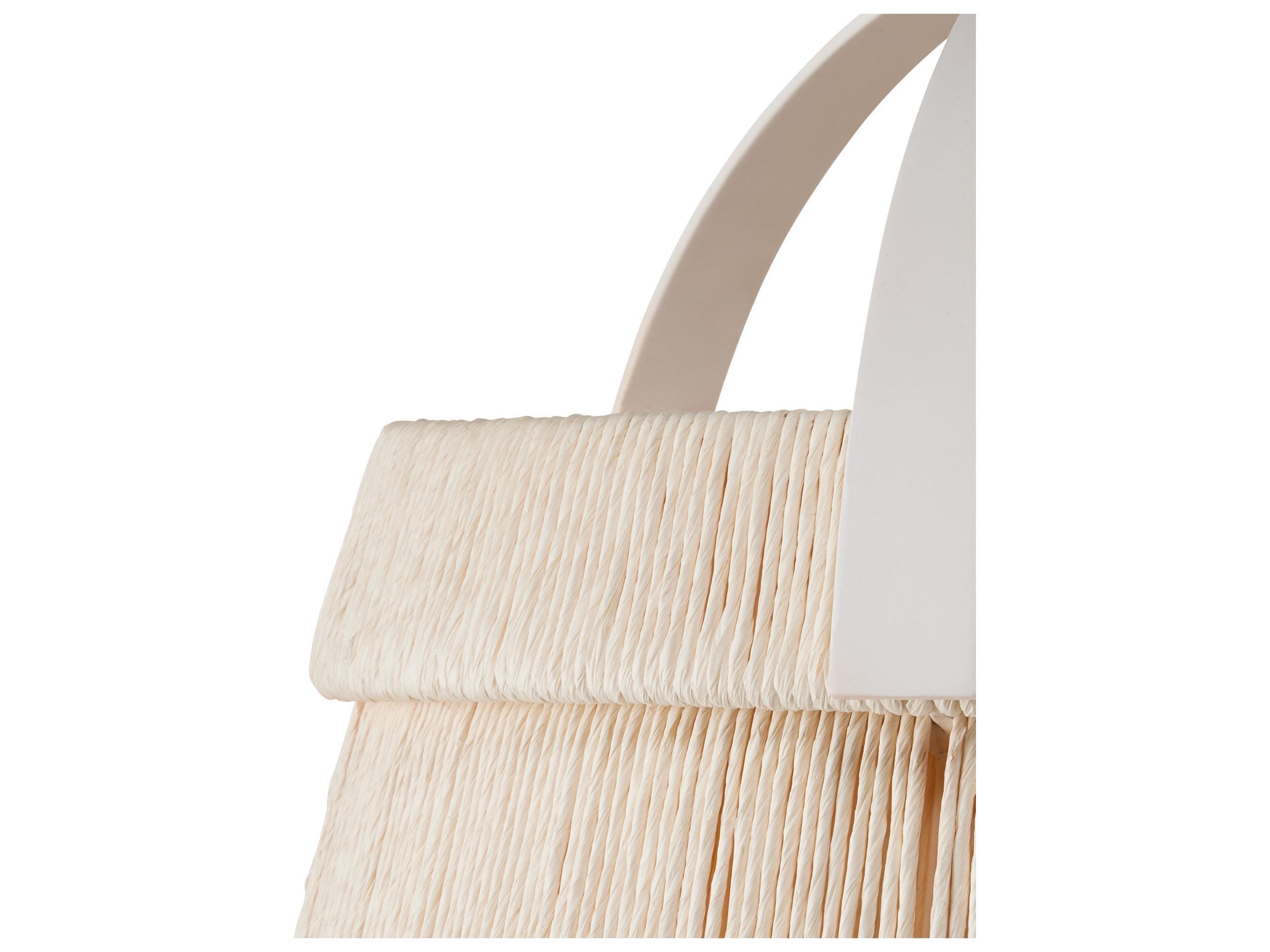 Currey & Company Parnell 1-Light White Gesso Frosted Pendant