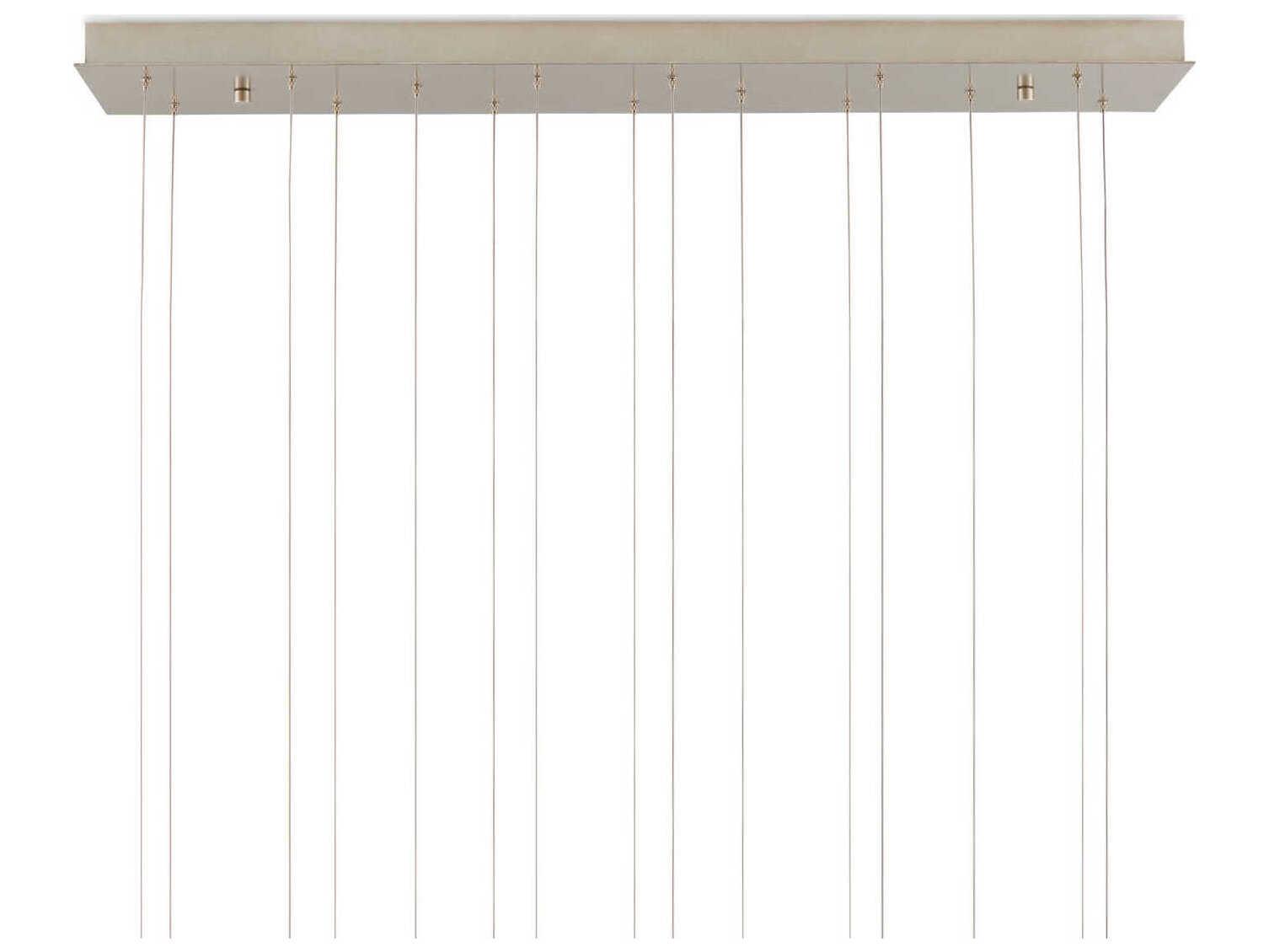 Currey & Company Virtu 15-Light Natural Silver White Dome Island Pendant