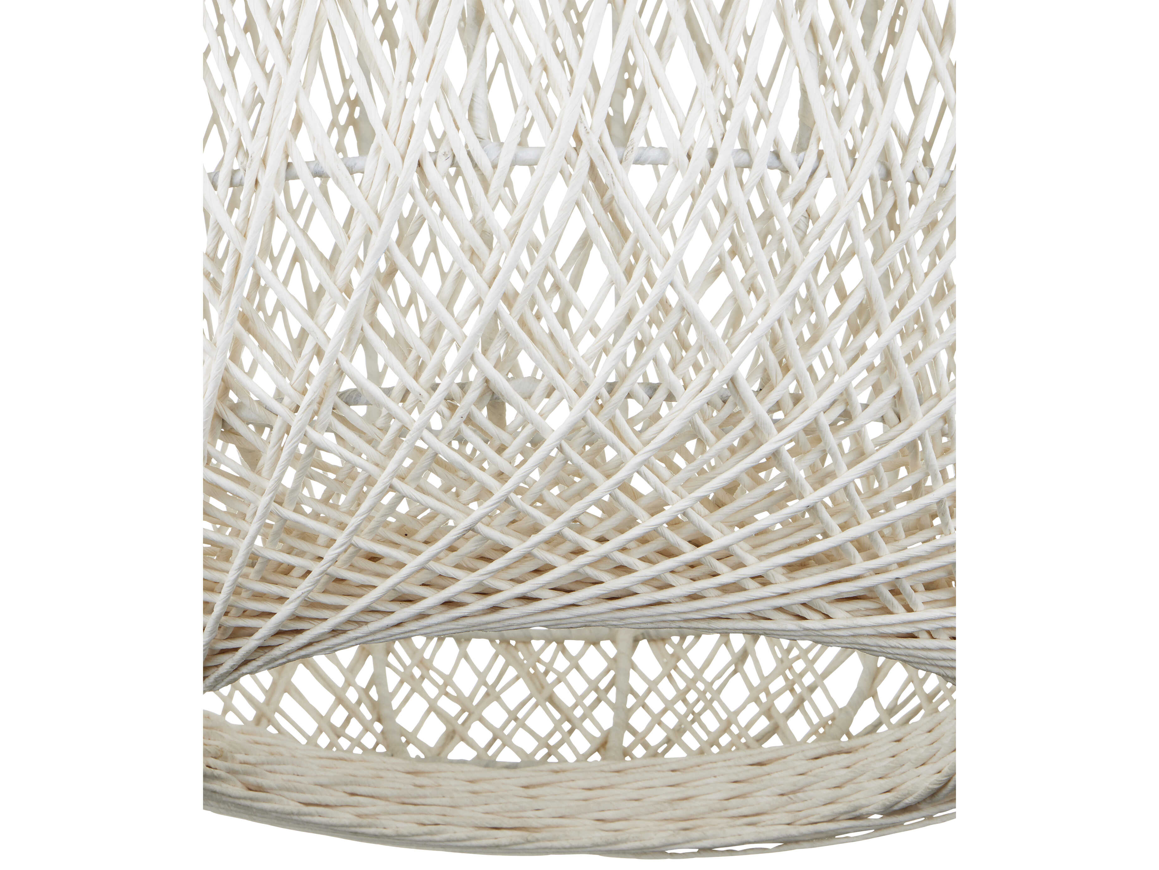 Currey & Company Cocoon 1-Light Cream Vanilla White Cylinder Globe Pendant