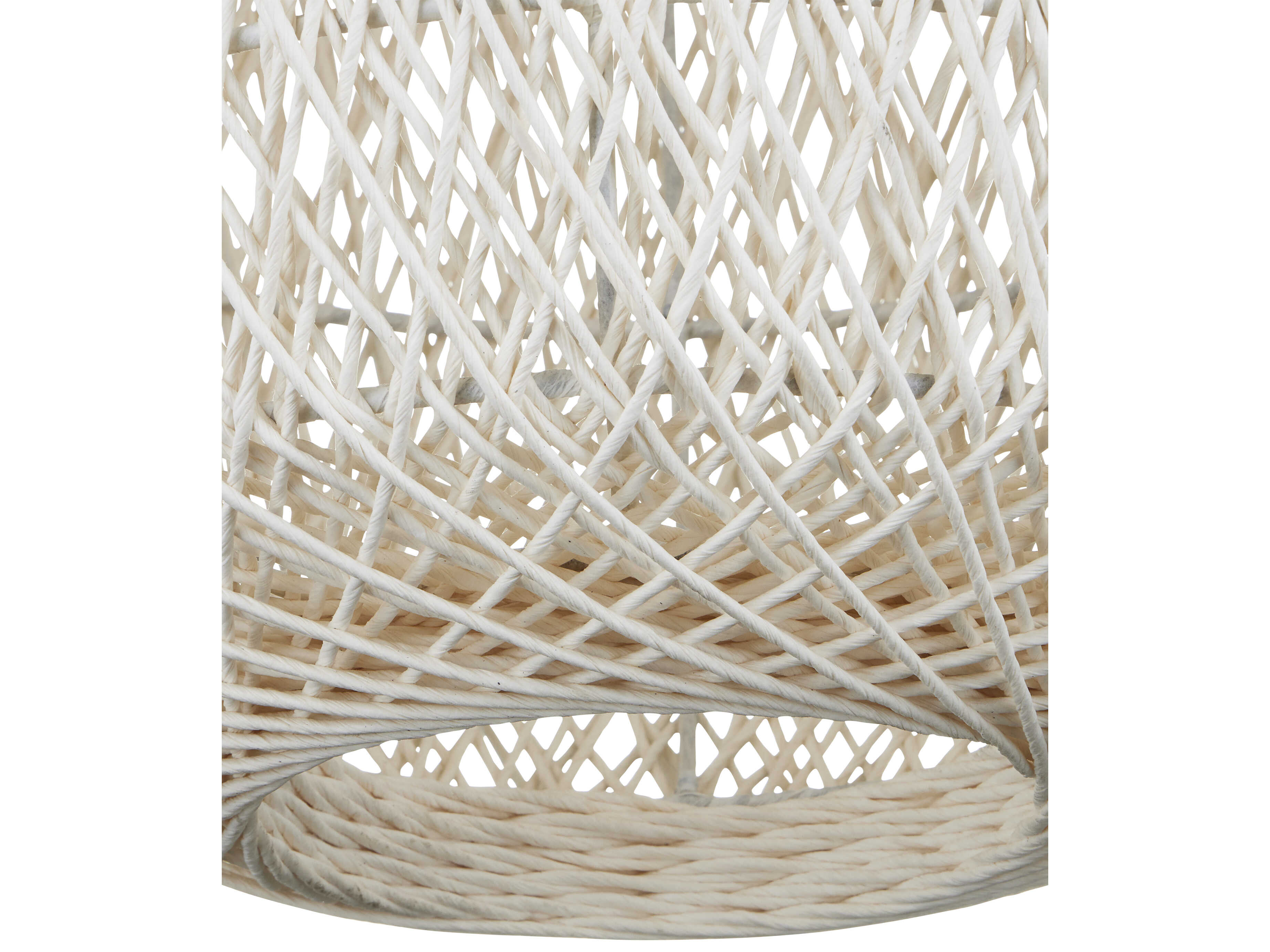 Currey & Company Cocoon 1-Light Cream Vanilla White Cylinder Globe Pendant