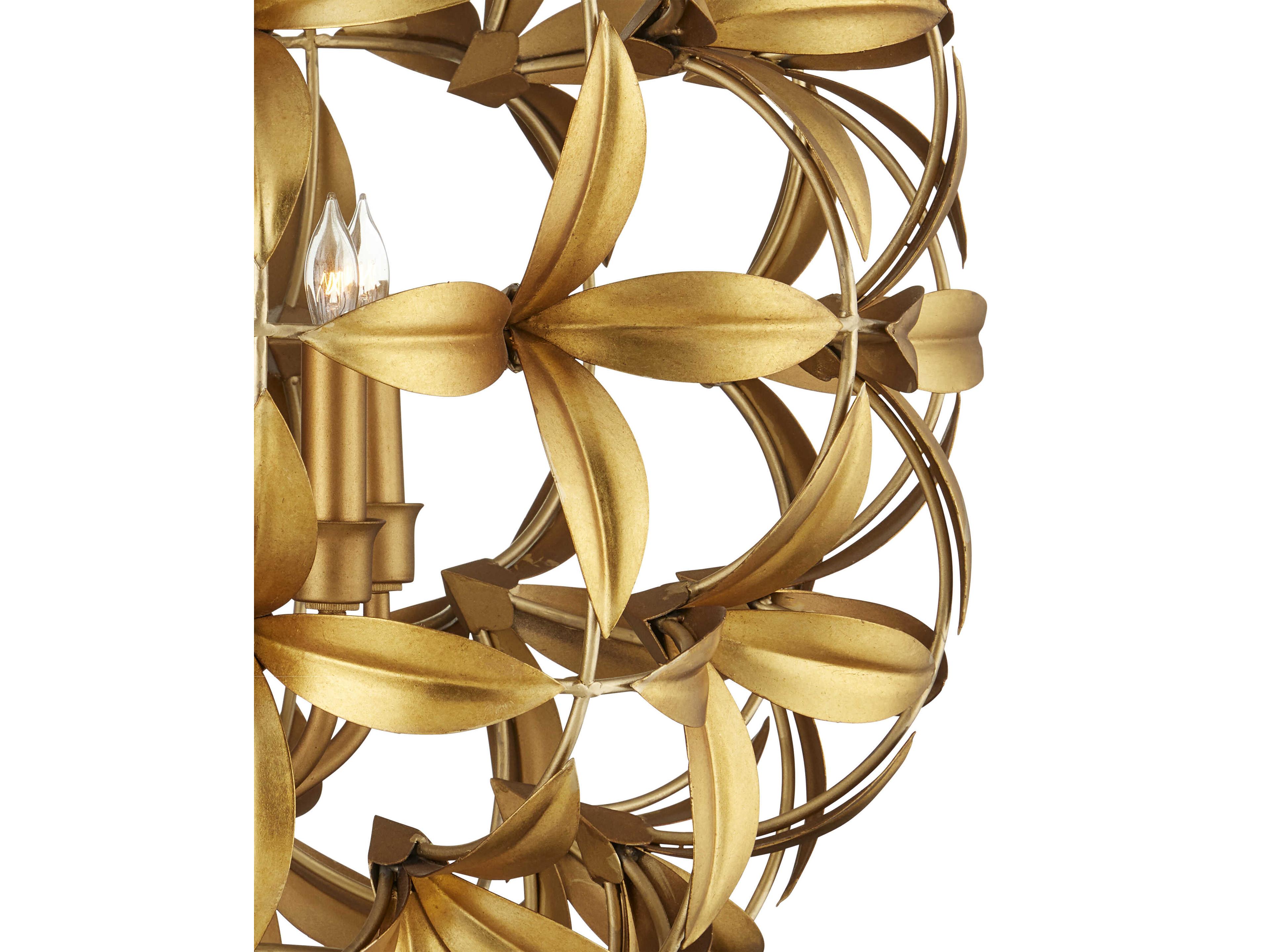 Currey & Company Helenium 6-Light Gold Candelabra Chandelier