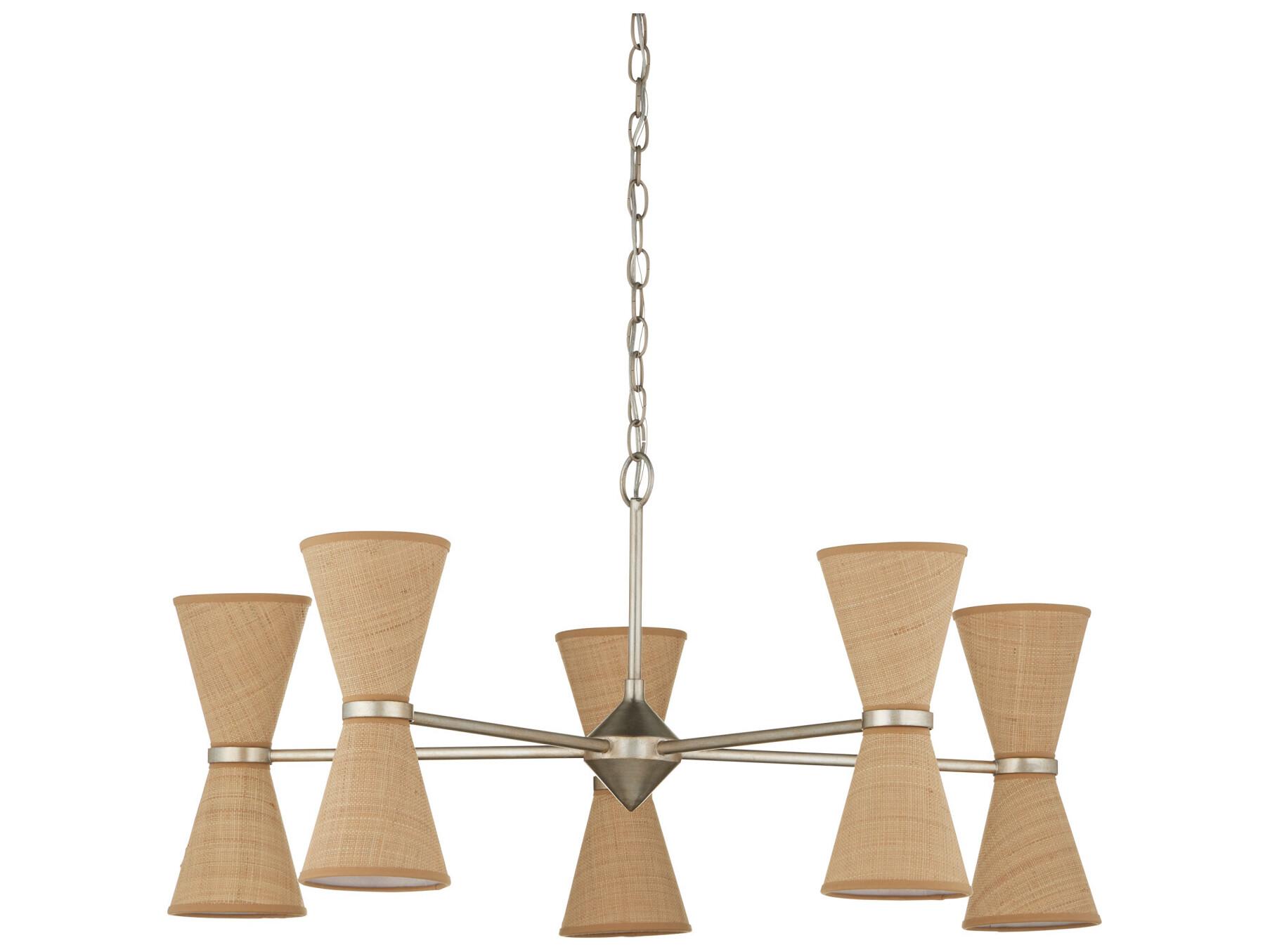 Currey & Company Pennyworth 10-Light Silver Chandelier