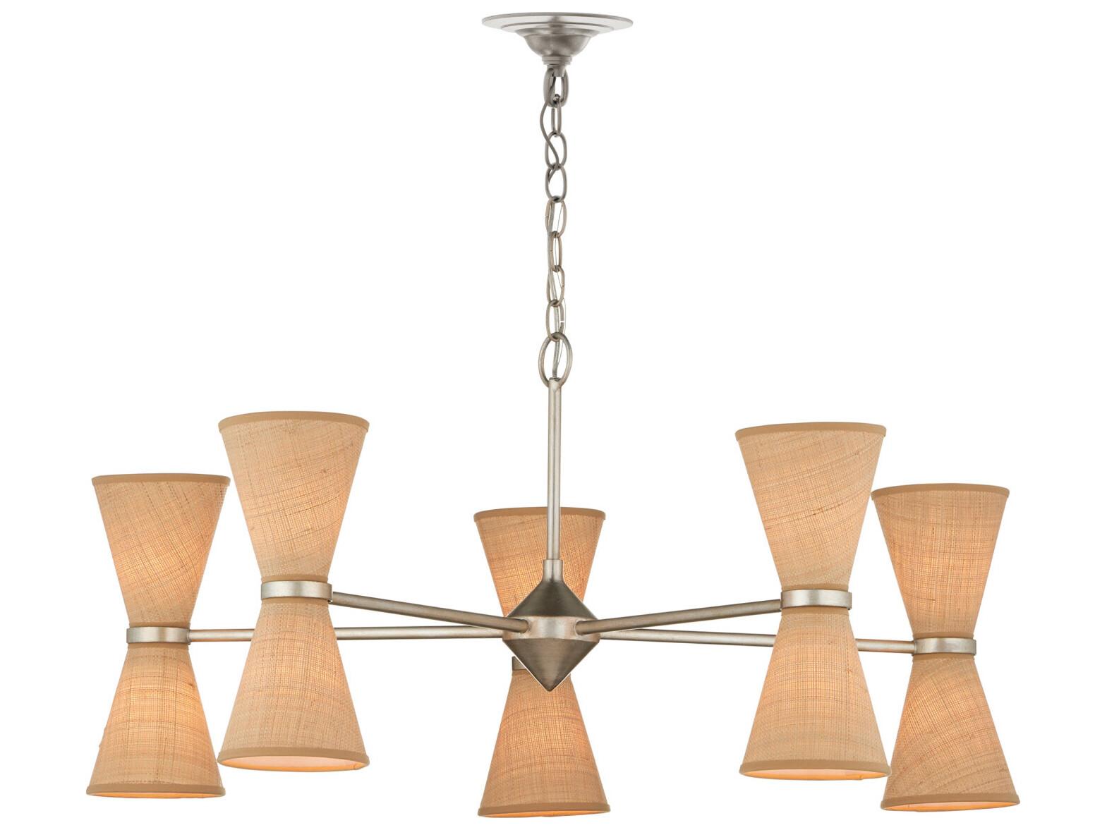 Currey & Company Pennyworth 10-Light Silver Chandelier