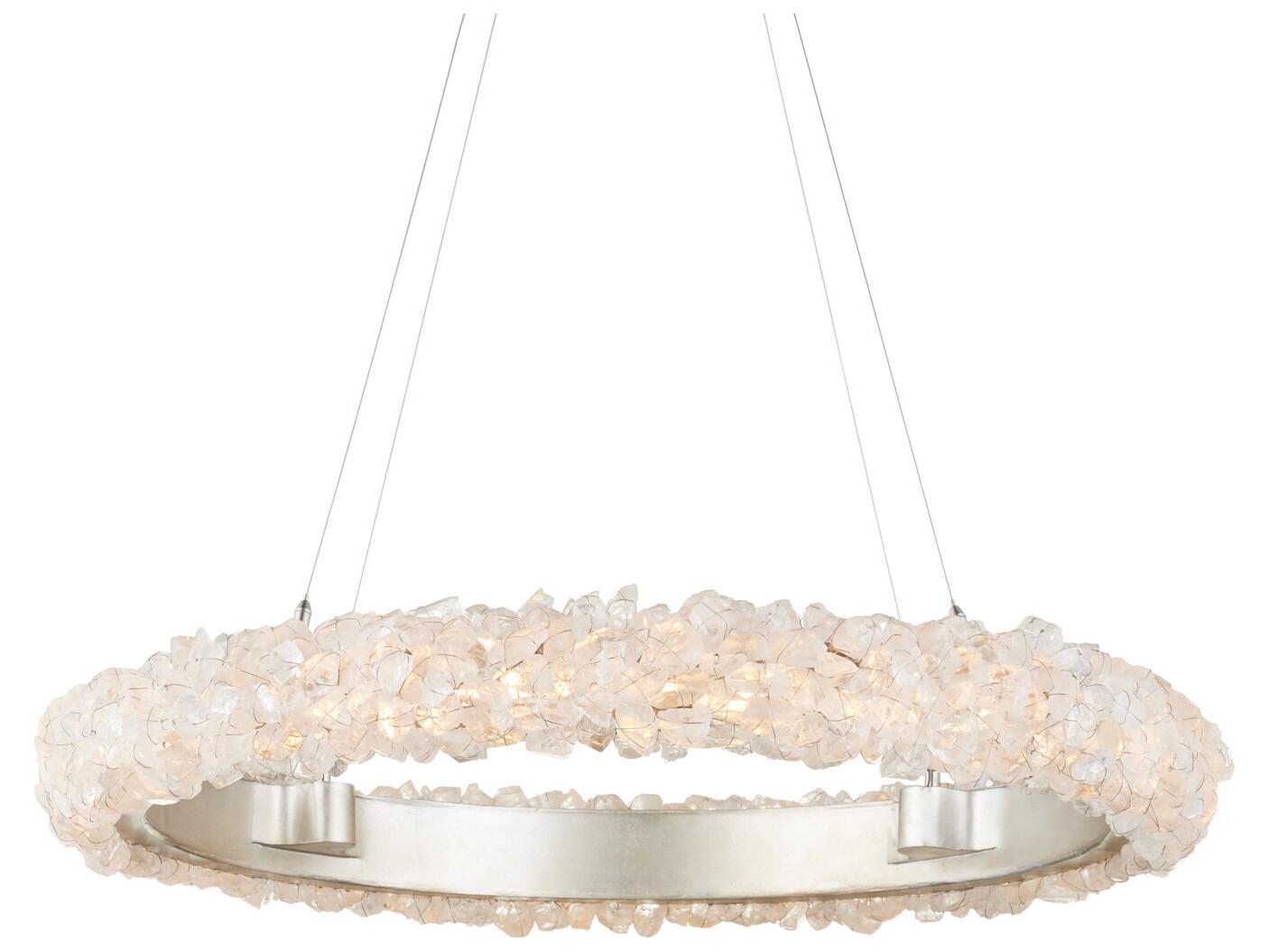 Currey & Company Iconoclast 1-Light Silver Round Pendant