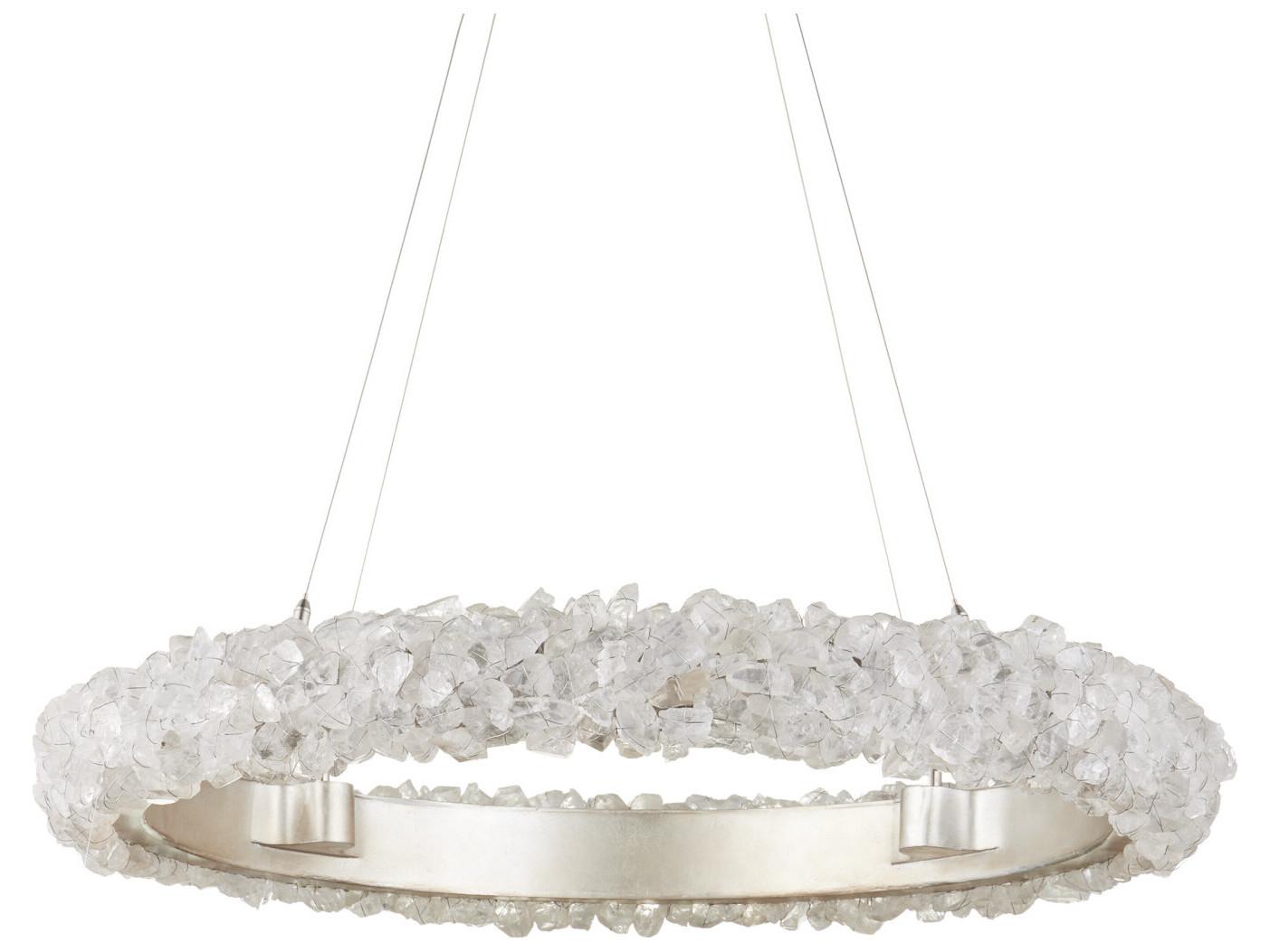 Currey & Company Iconoclast 1-Light Silver Round Pendant