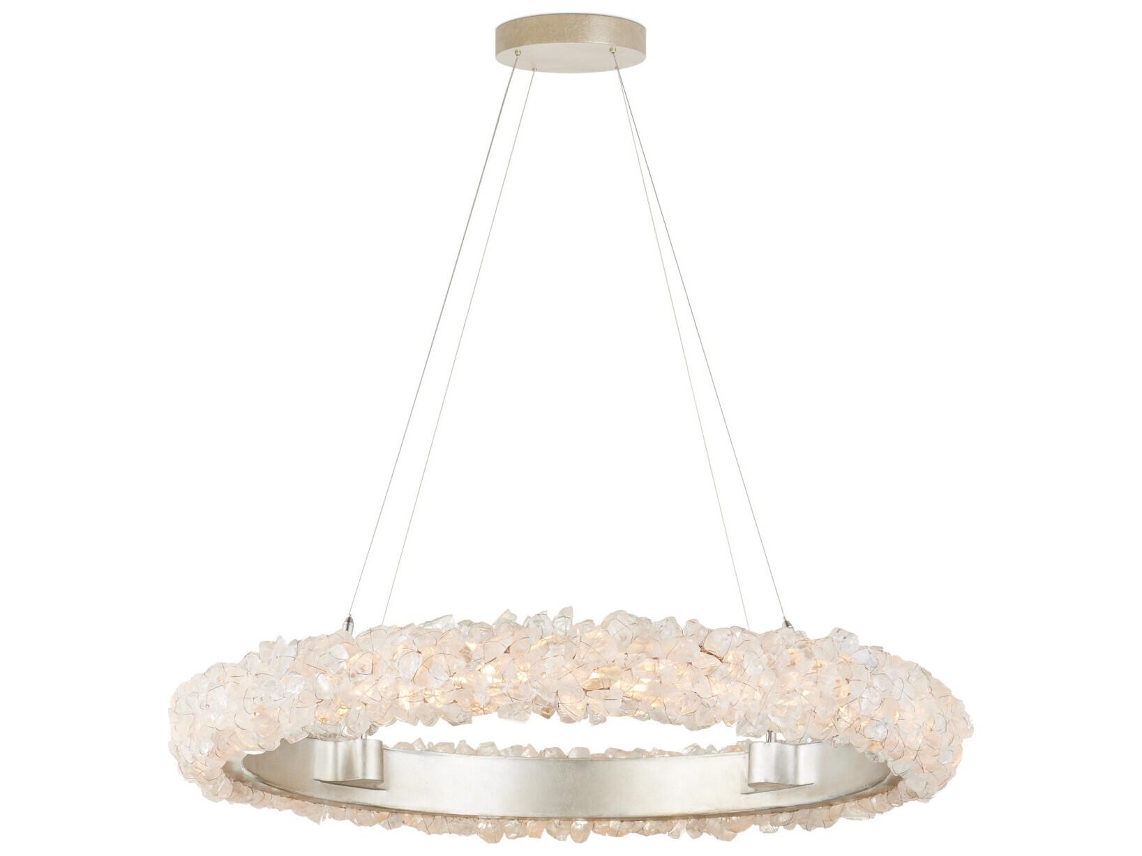 Currey & Company Iconoclast 1-Light Silver Round Pendant