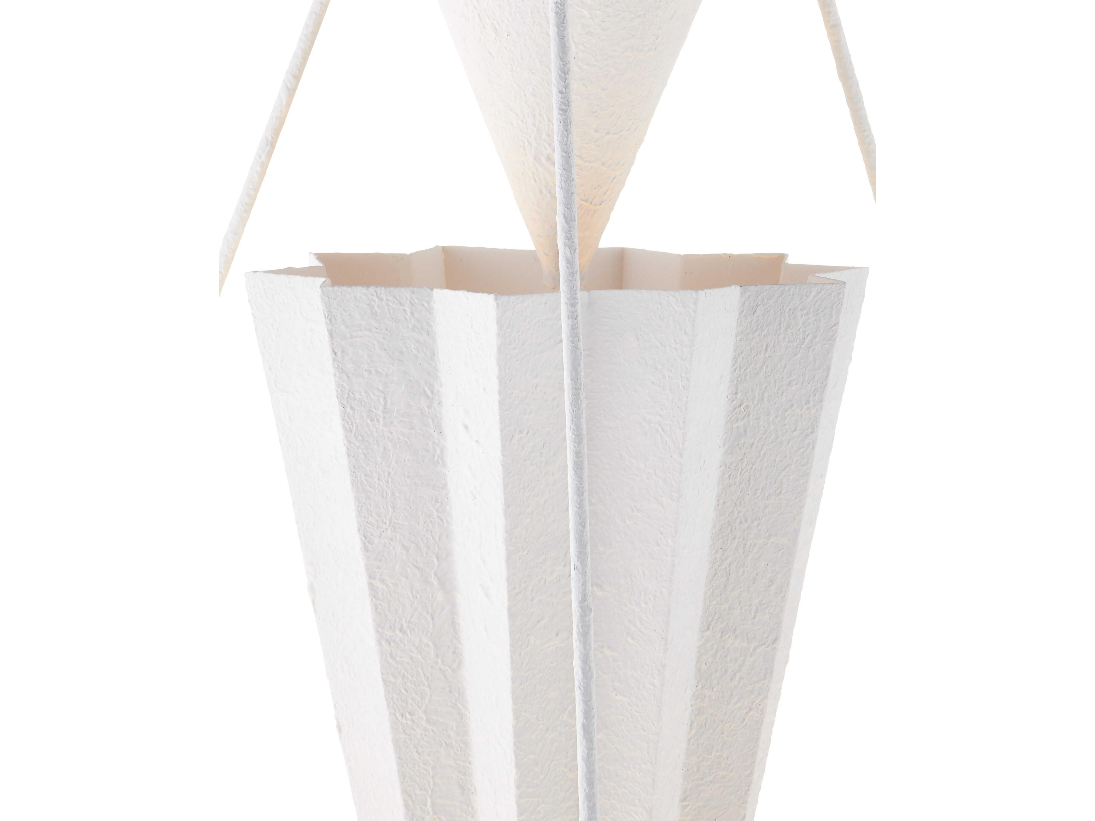 Currey & Company Empyrean 1-Light Yeso Blanco White Chandelier