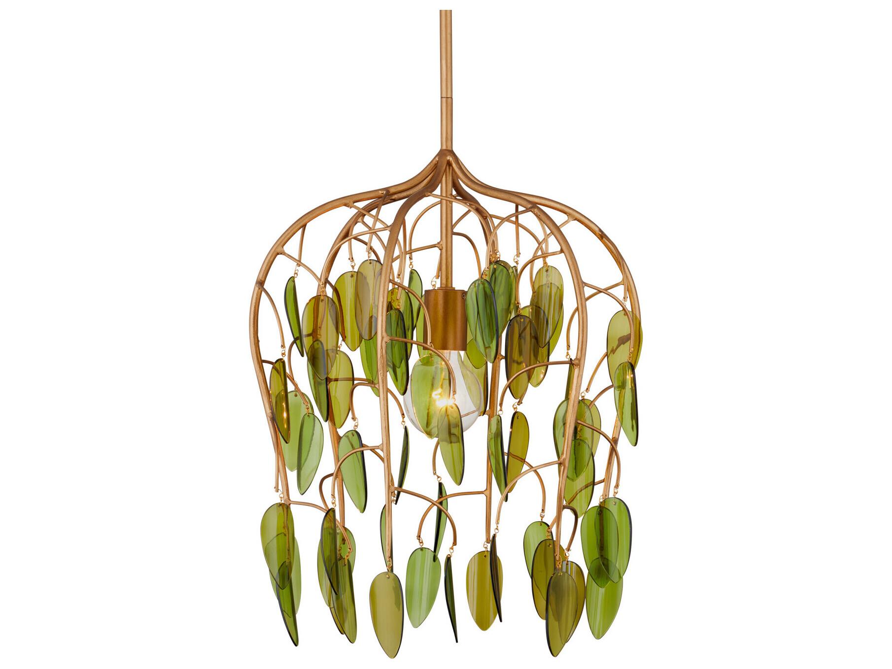 Currey & Company Midsummer 1-Light Brass Pendant