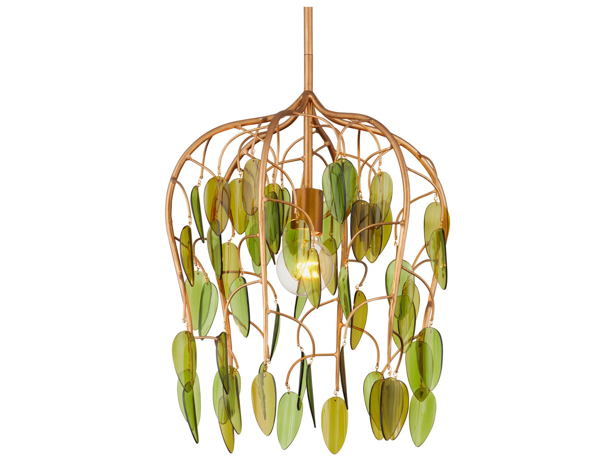 Currey & Company Midsummer 1-Light Brass Pendant