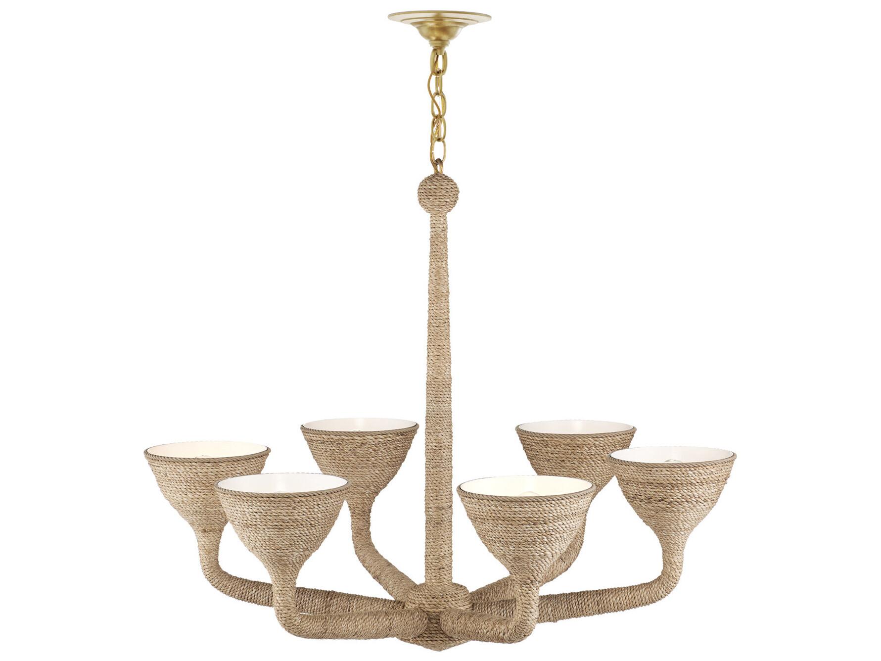 Currey & Company Marbella 6-Light Gold Chandelier