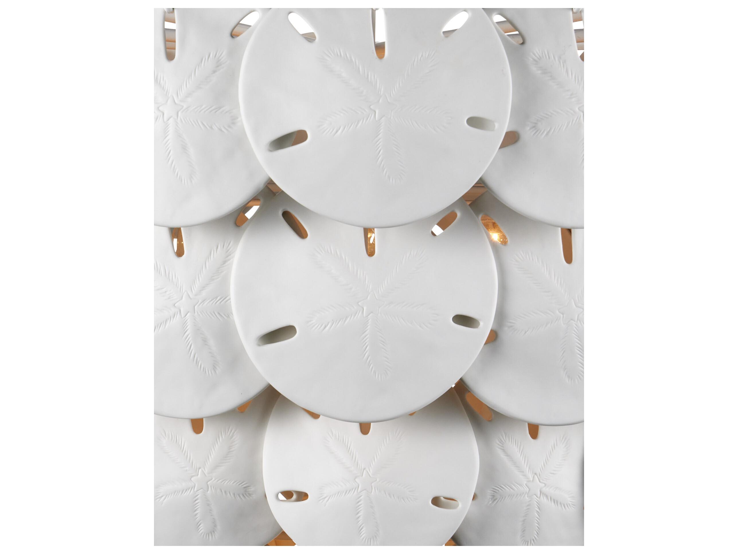 Currey & Company Tulum 8-Light White Sugar Chandelier