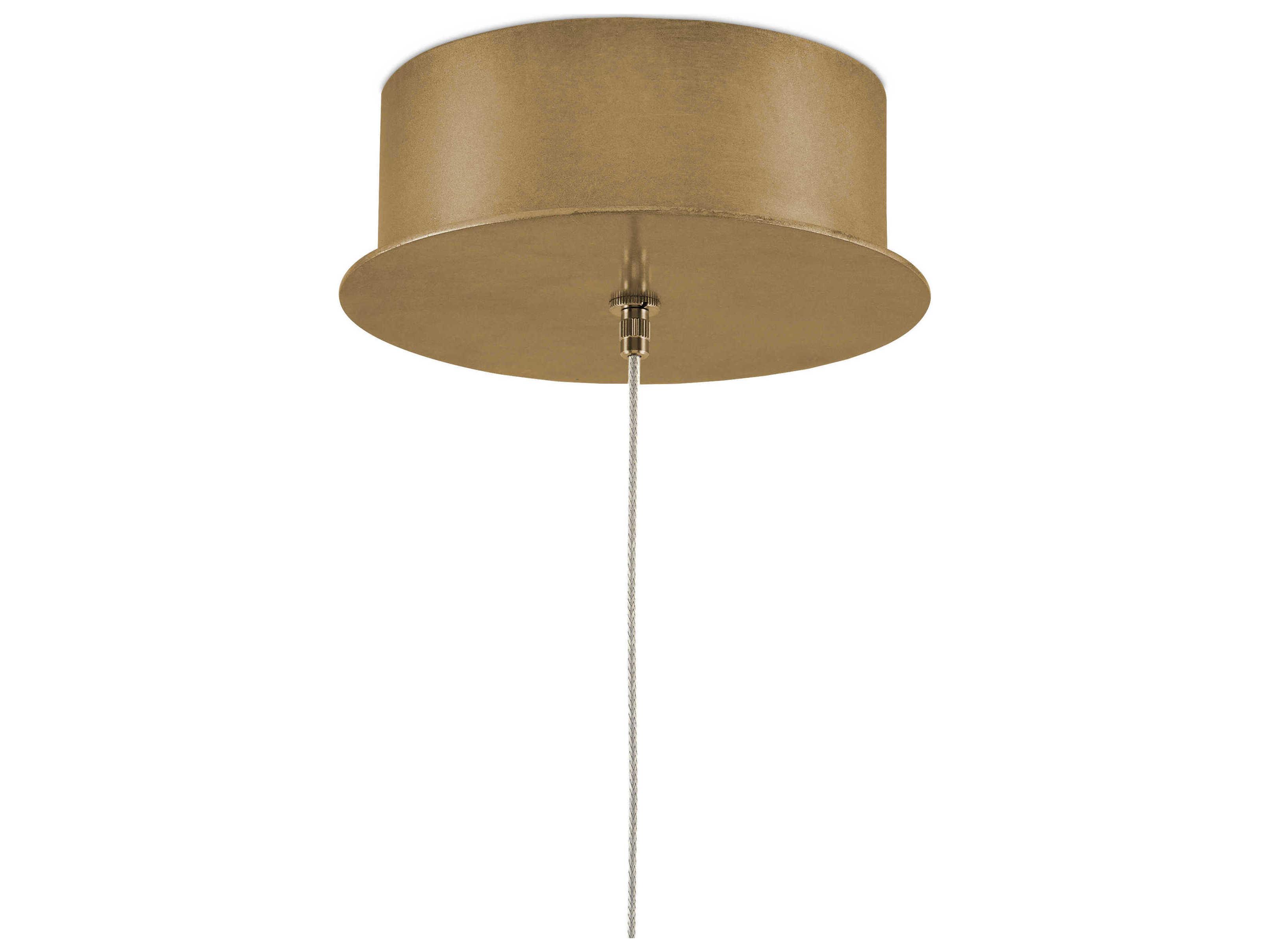 Currey & Company Clio 1-Light Rose Brass Pink Mini Pendant