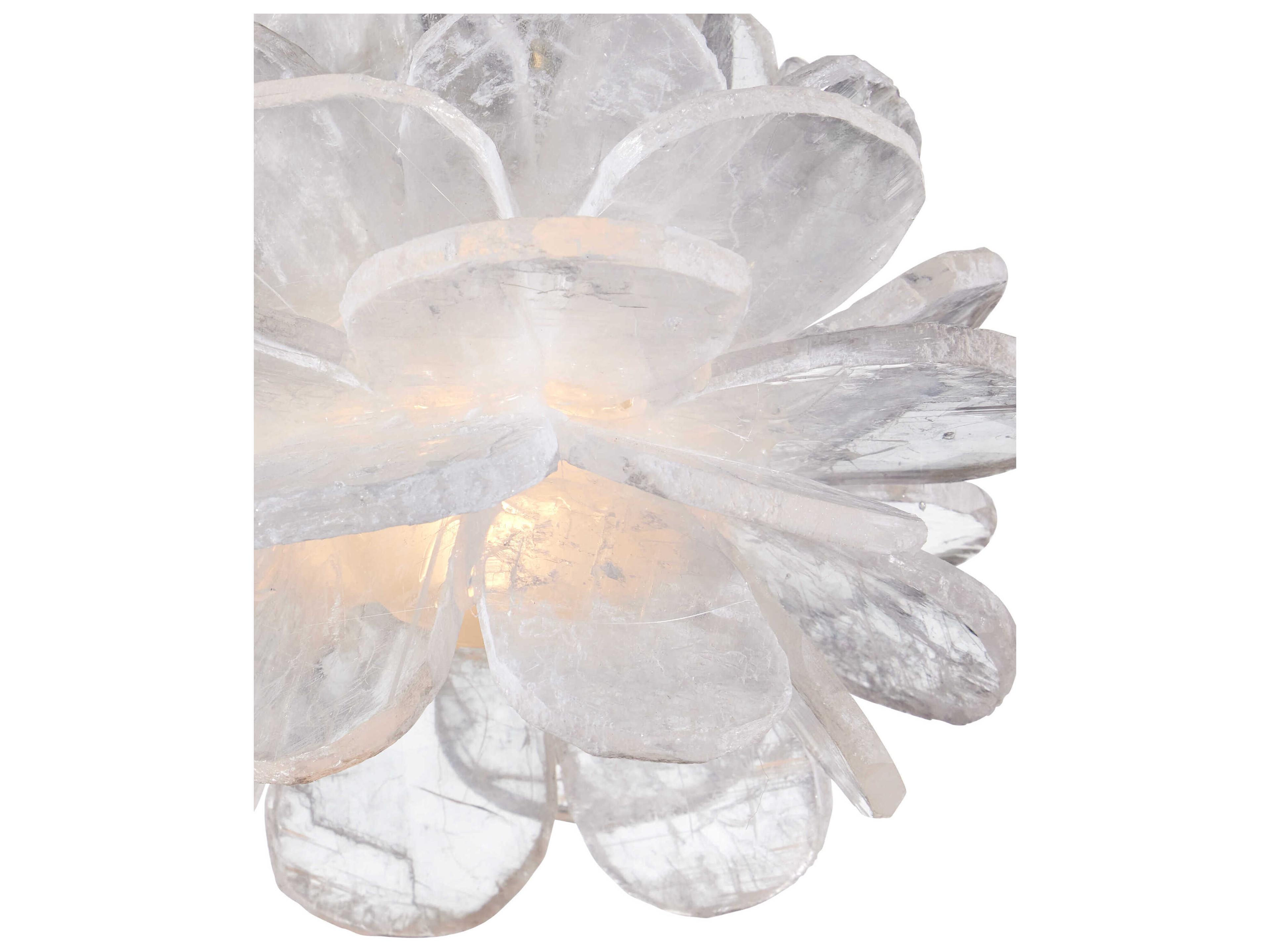 Currey & Company Clarity 1-Light Natural Brass White Mini Pendant