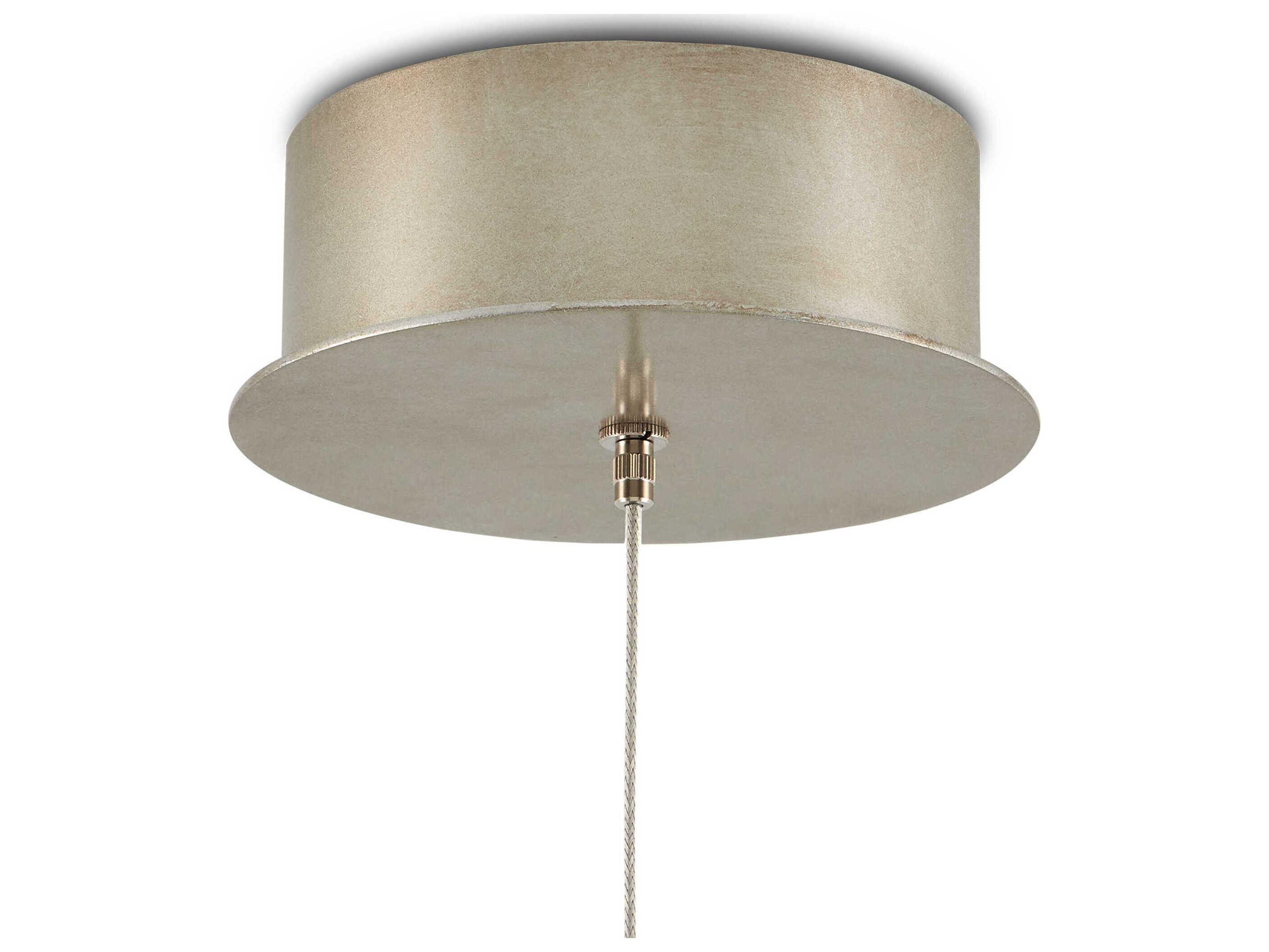 Currey & Company Posh 1-Light Textured White Mini Pendant