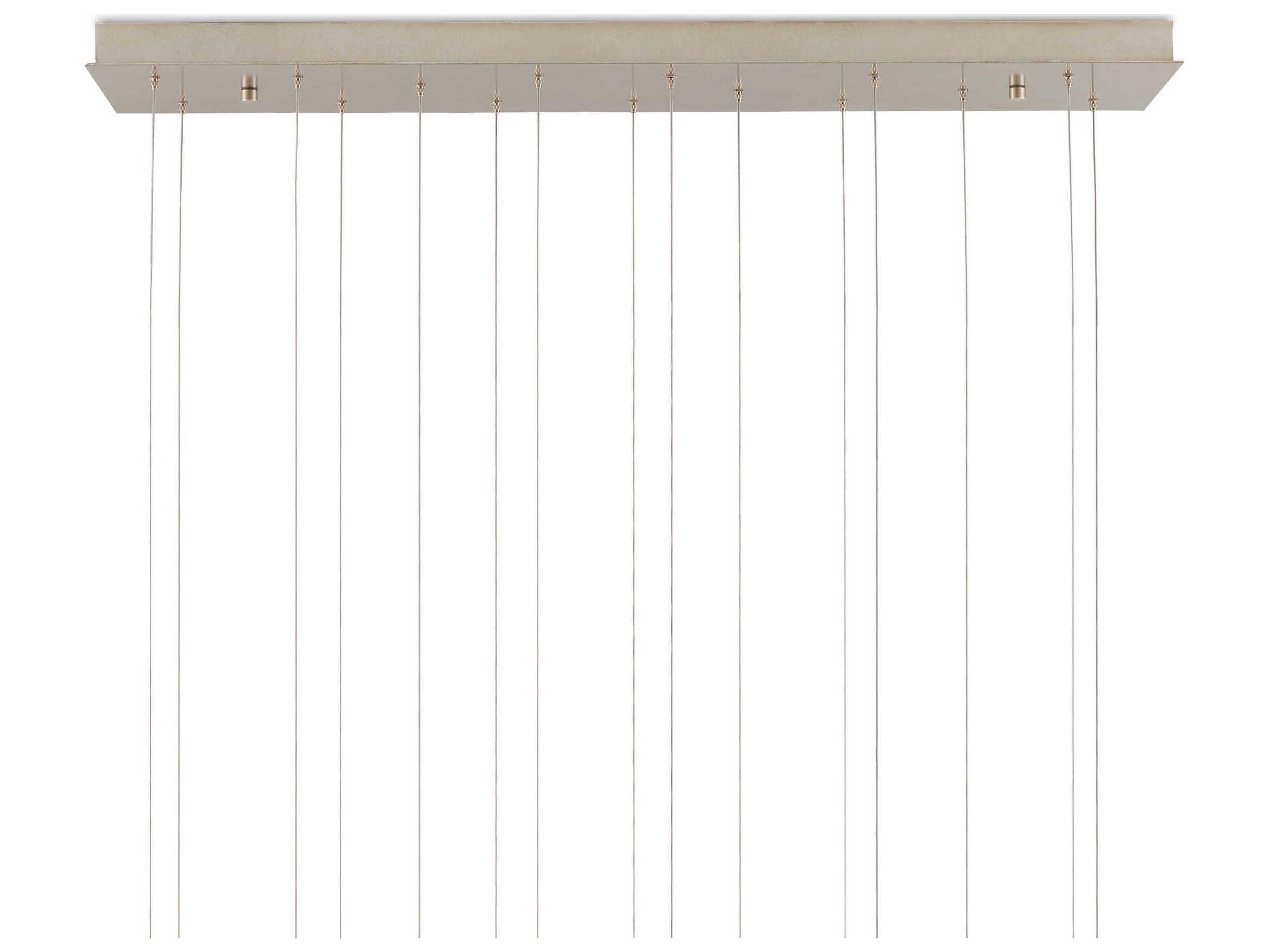 Currey & Company Posh 15-Light Textured White Island Pendant