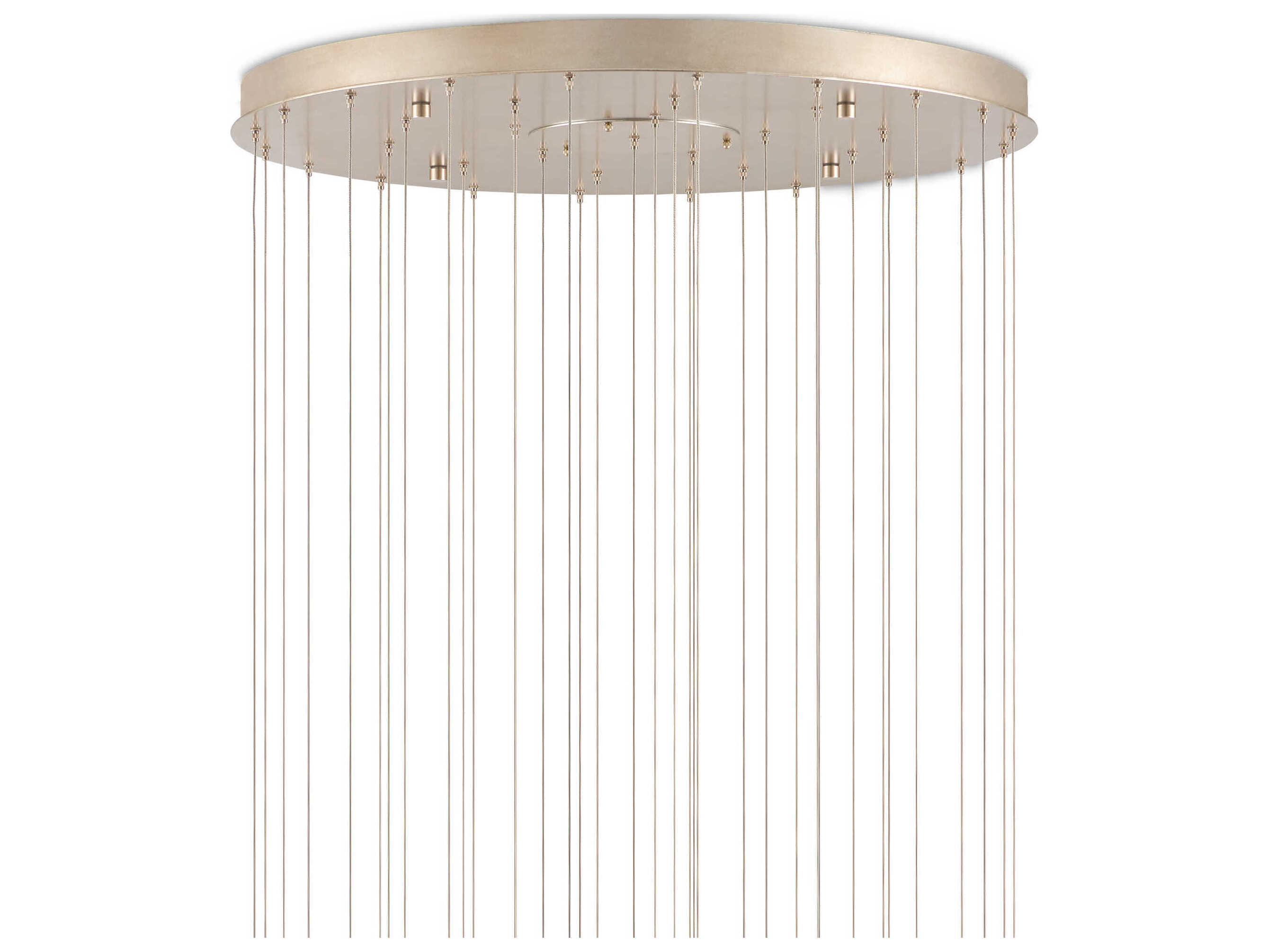 Currey & Company Posh 36-Light Textured White Pendant