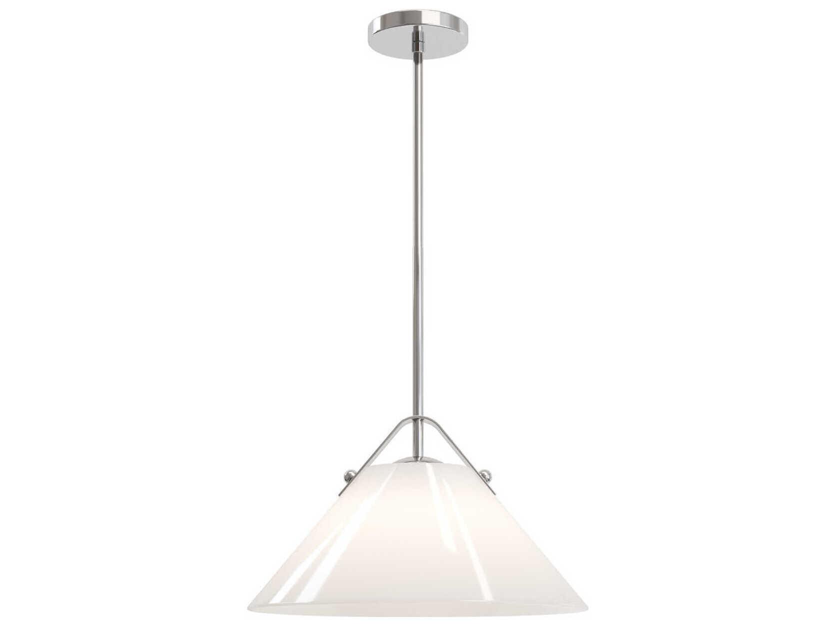 Currey & Company Bronwen 1-Light Polished Nickel Semi Flush Mount