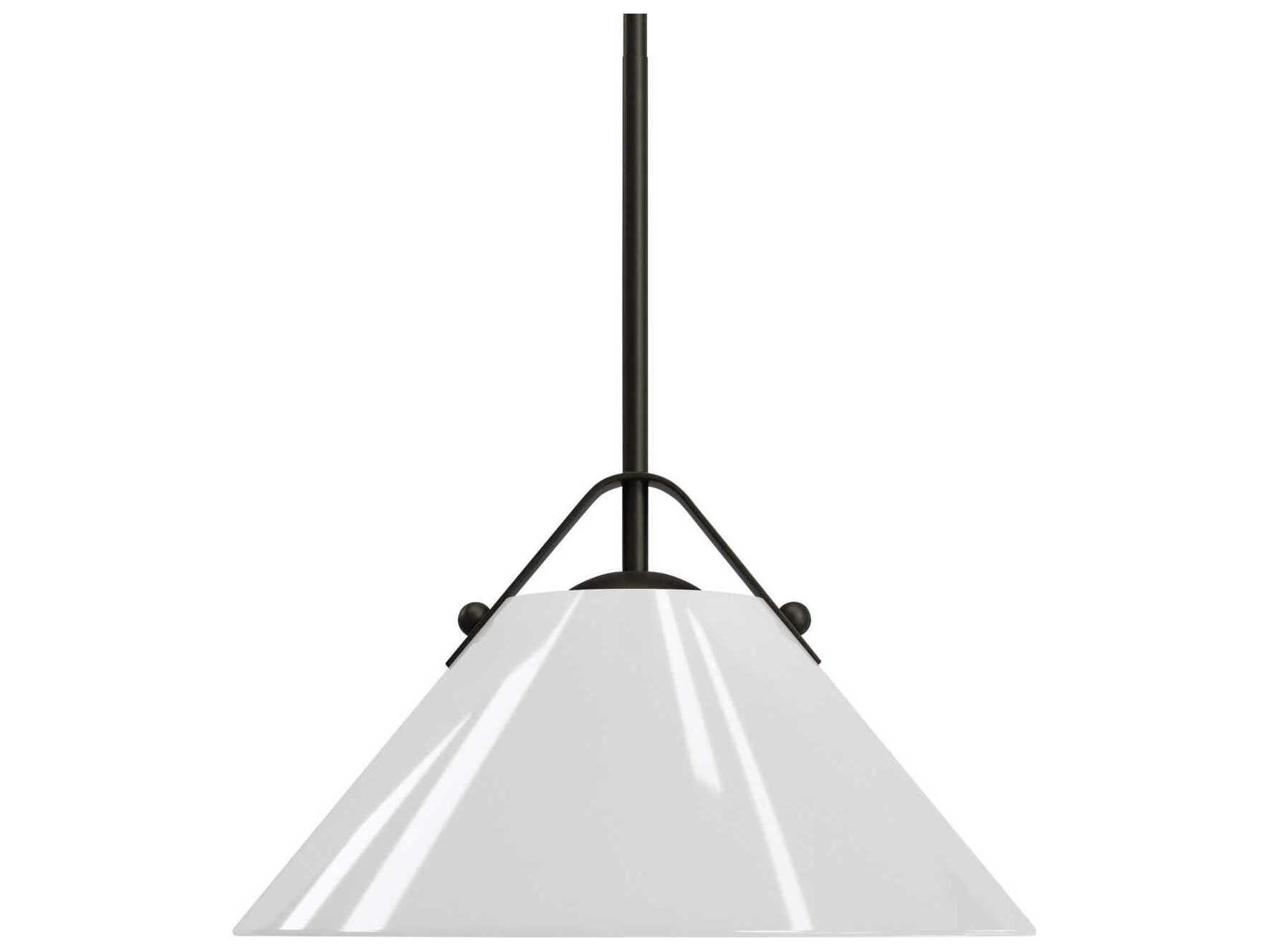 Currey & Company Bronwen 1-Light Oil Rubbed Bronze Semi Flush Mount