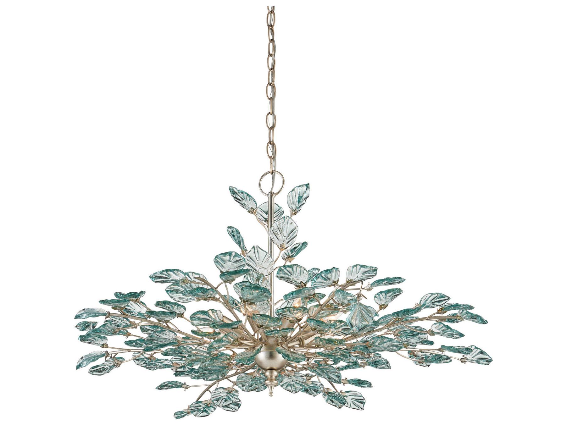 Currey & Company Baobab 8-Light Contemporary Silver Pendant