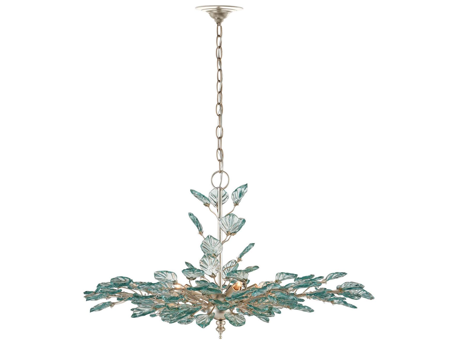 Currey & Company Baobab 8-Light Contemporary Silver Pendant