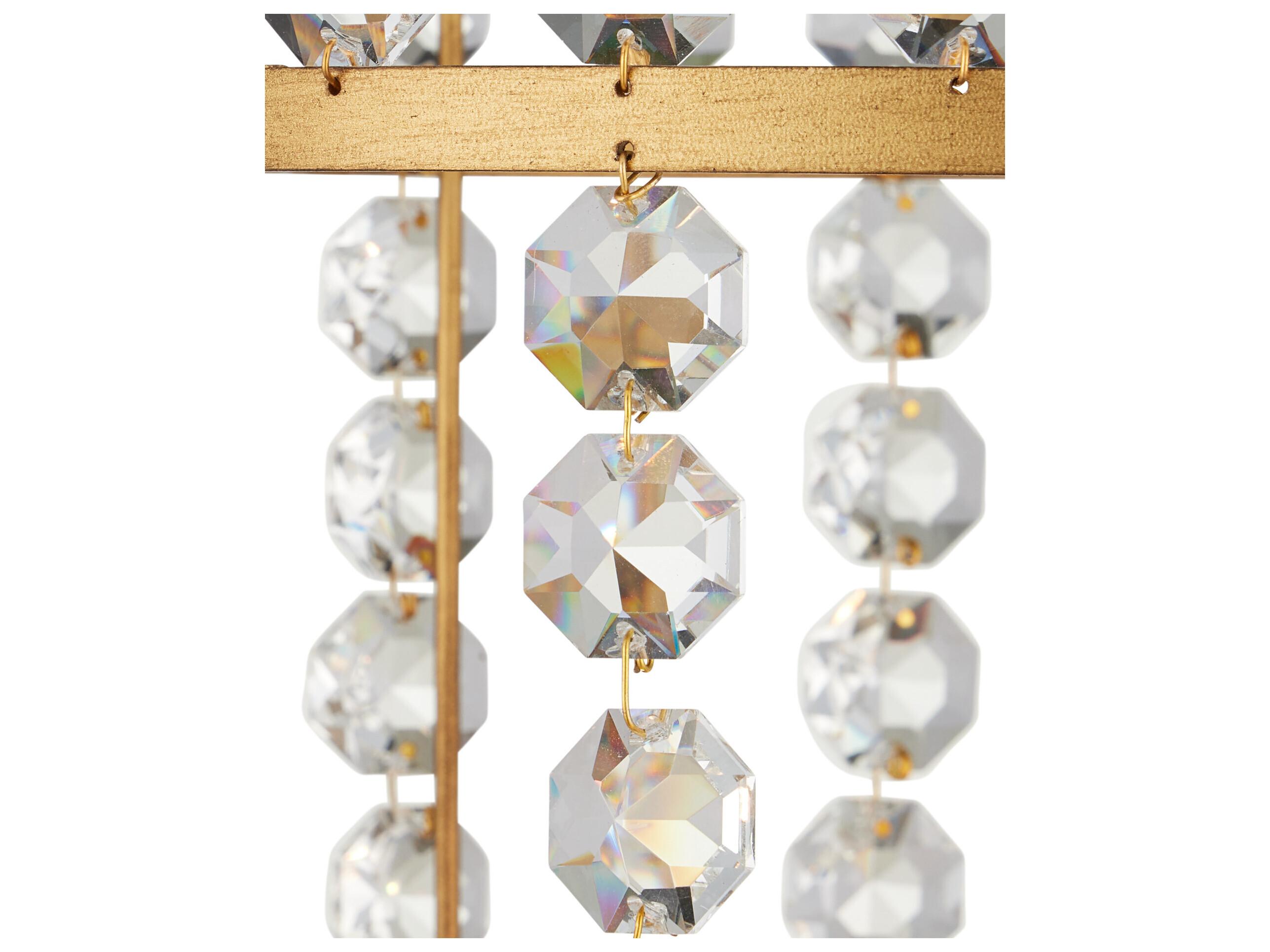 Currey & Company Bradshaw 4-Light Frosted Clear Brass Pendant