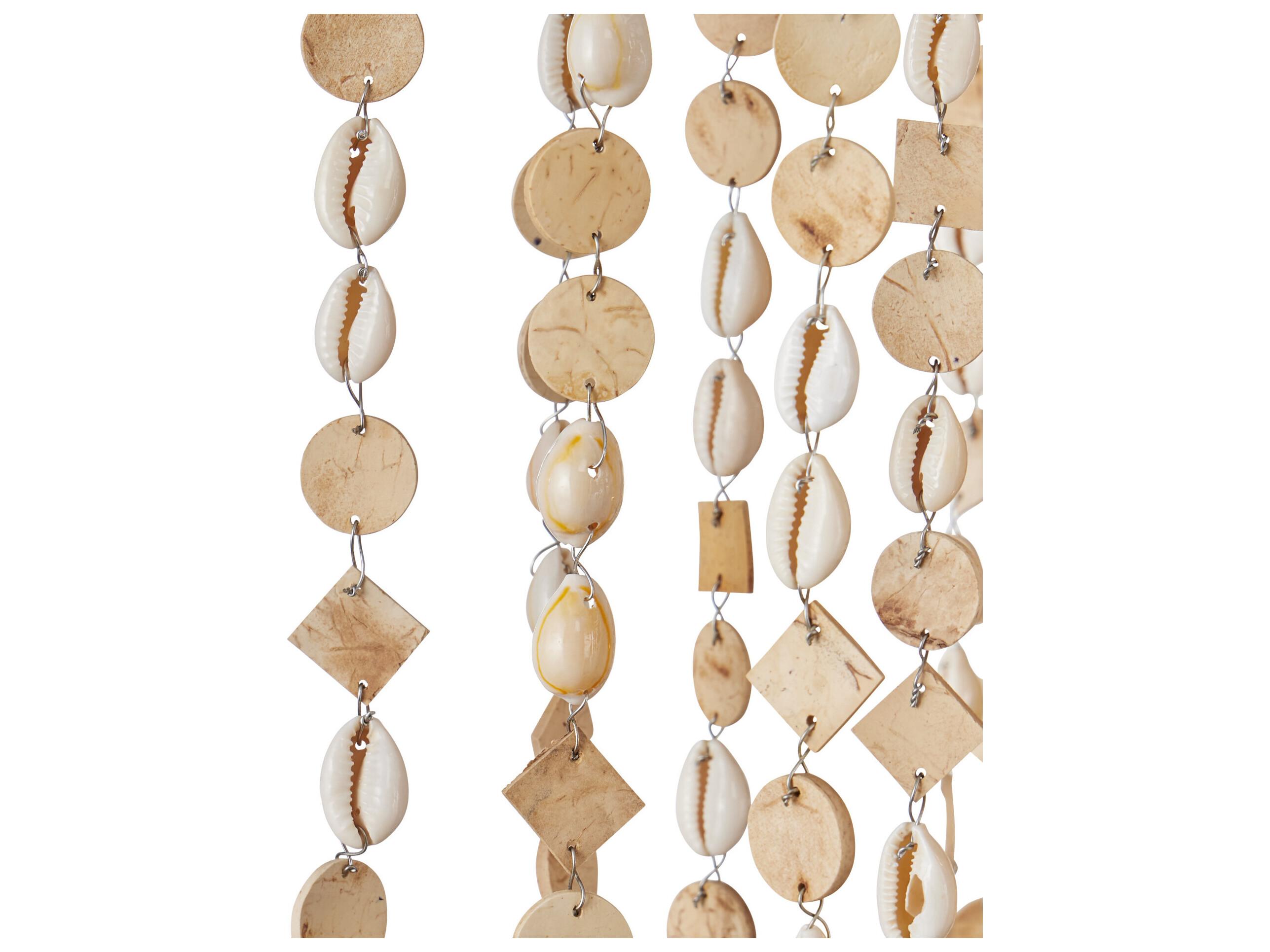 Currey & Company Kealia 7-Light Natural Coco Cream Pendant