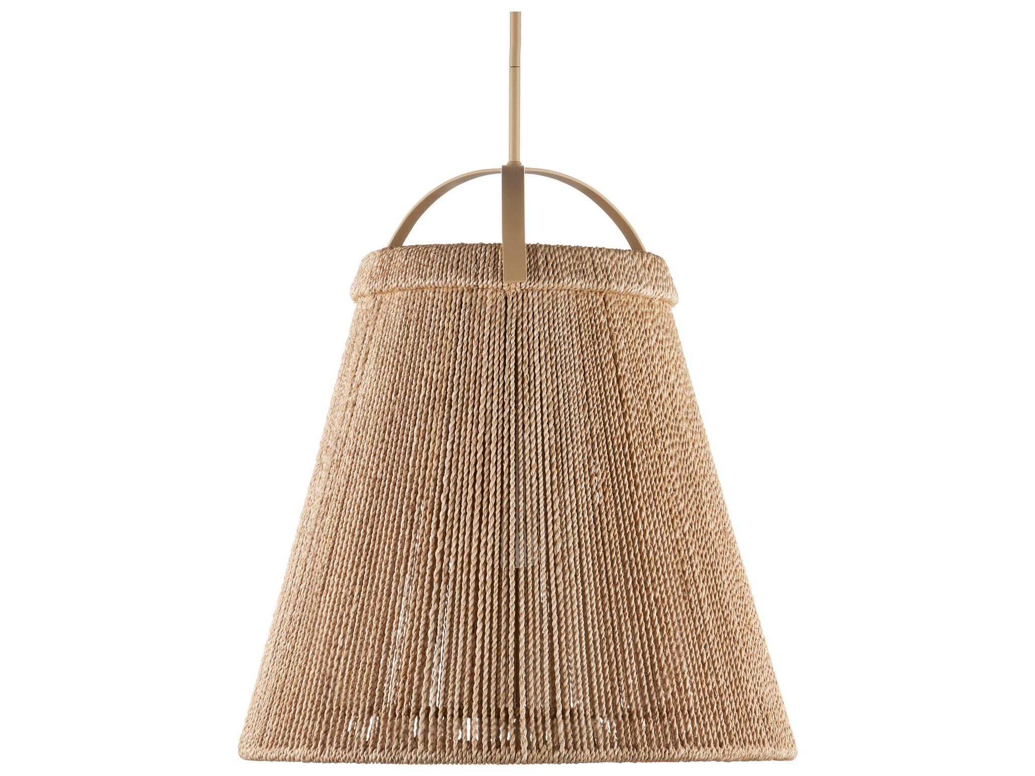 Currey & Company Parnell 1-Light Natural Beige Pendant