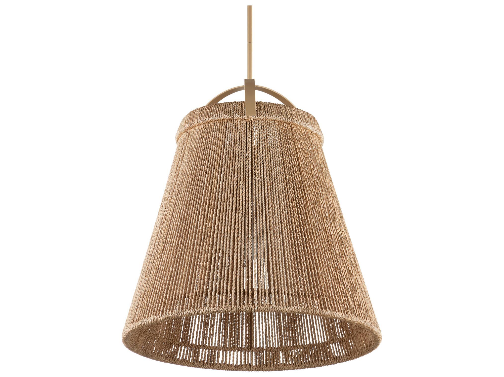 Currey & Company Parnell 1-Light Natural Beige Pendant