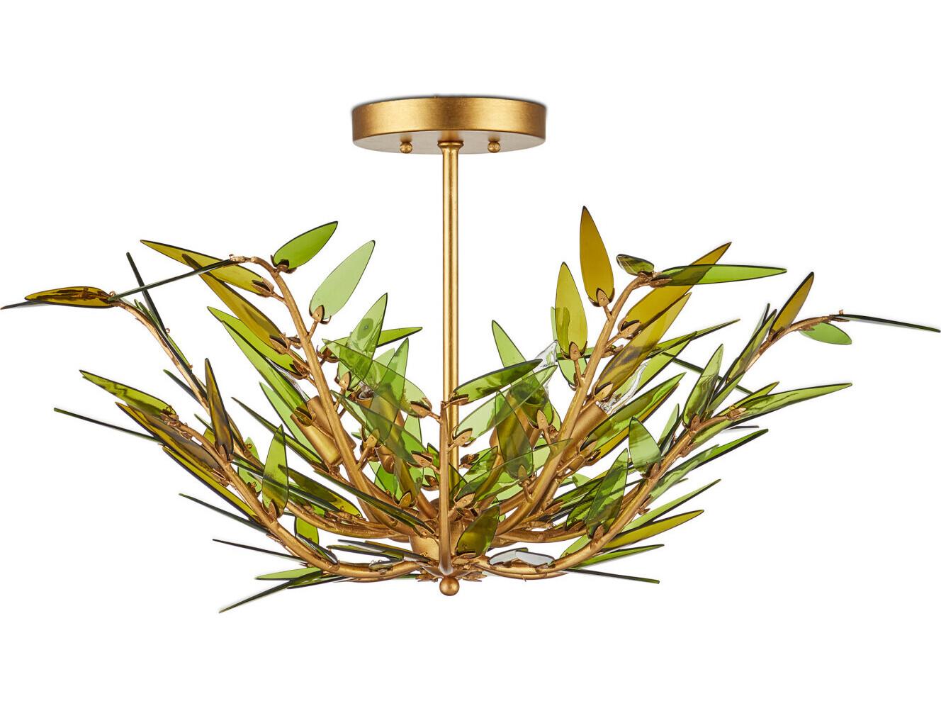 Currey & Company Babylon 6-Light Contemporary Gold Pendant